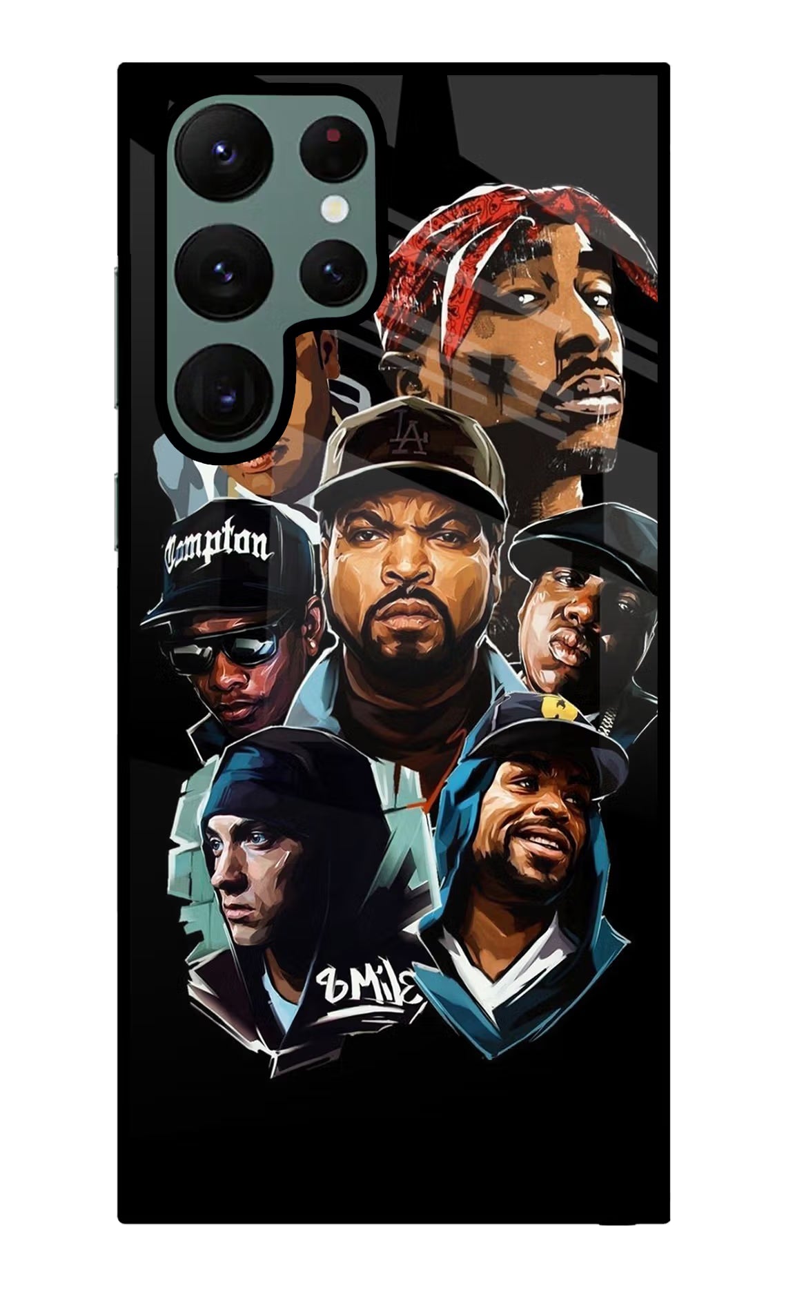 Rappers Samsung S22 Ultra Back Cover - Rappers Samsung S22 Ultra Glass Case Back Cover by Casekaro Rappers Samsung S22 Ultra Glass Case Back Cover by Casekaro