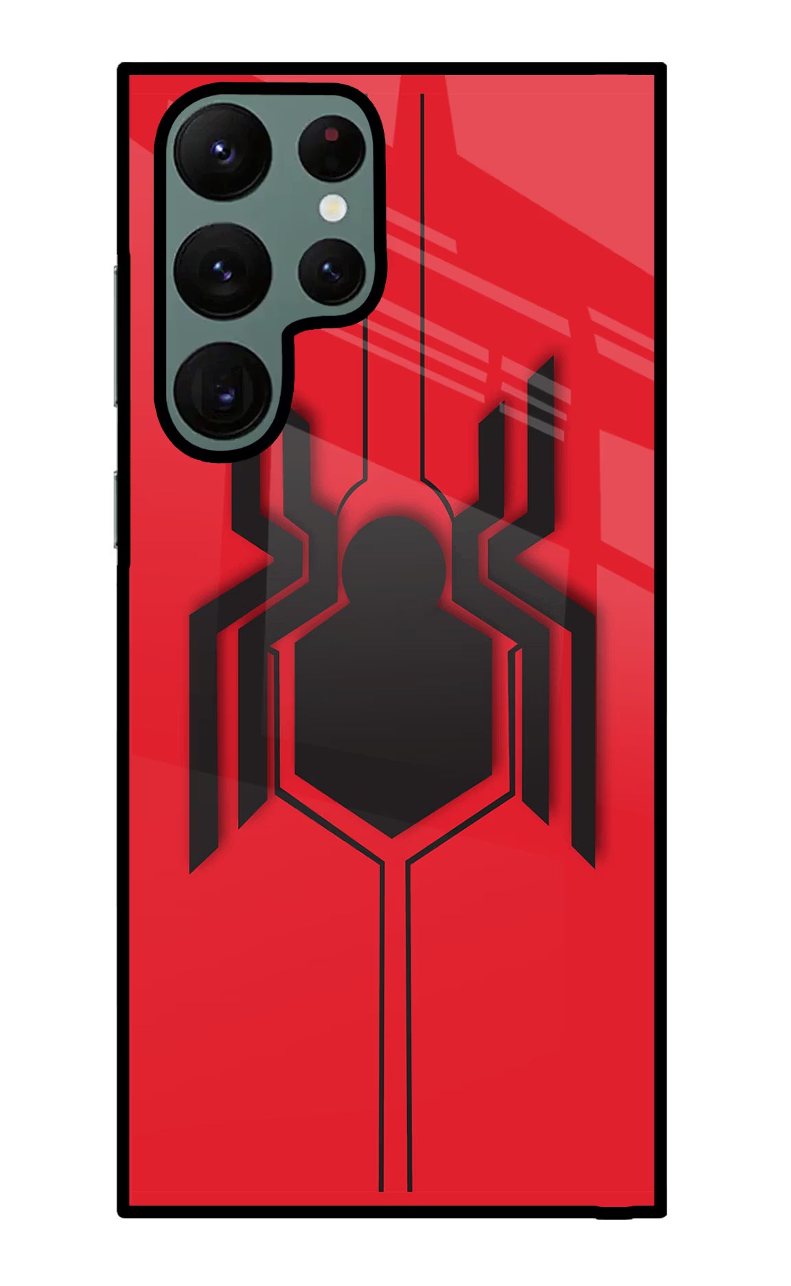 Spider Samsung S22 Ultra Back Cover - Spider Samsung S22 Ultra Glass Case Back Cover by Casekaro Spider Samsung S22 Ultra Glass Case Back Cover by Casekaro