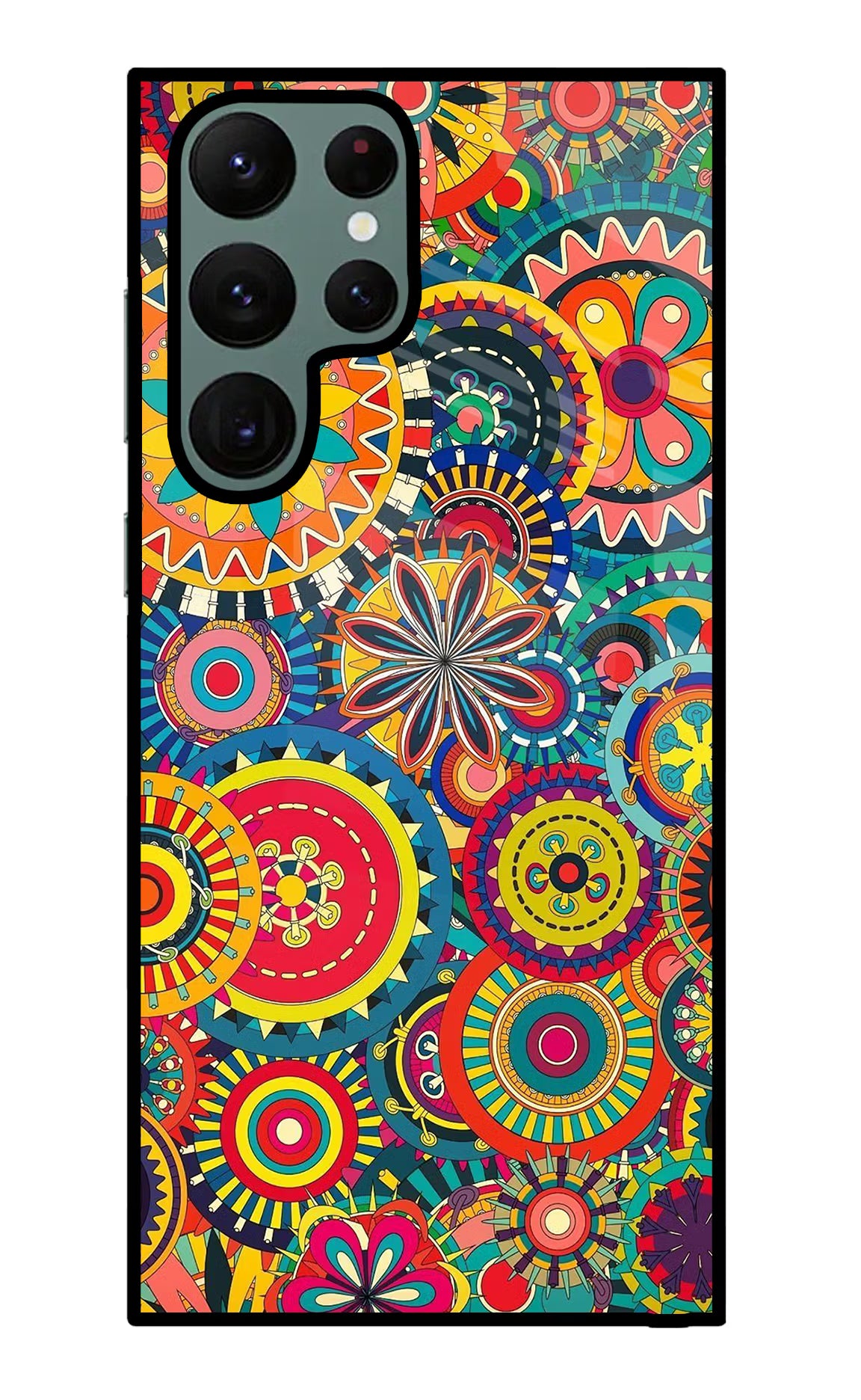 Gol Gol Art Samsung S22 Ultra Back Cover - Gol Gol Art Samsung S22 Ultra Glass Case Back Cover by Casekaro Gol Gol Art Samsung S22 Ultra Glass Case Back Cover by Casekaro
