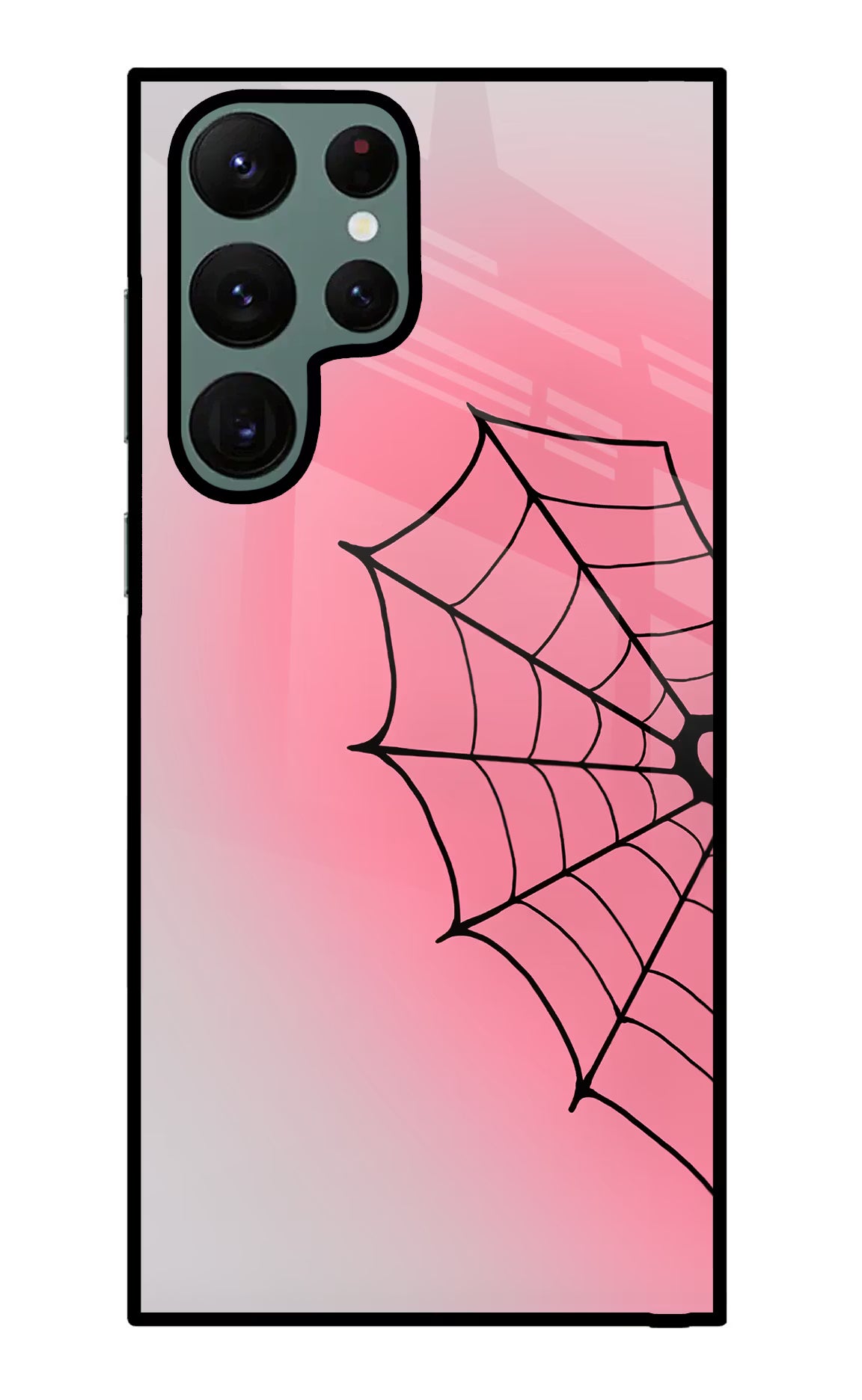 Pink Web Samsung S22 Ultra Glass Case - Pink Web Samsung S22 Ultra Glass Case Pink Web Samsung S22 Ultra Glass Case
