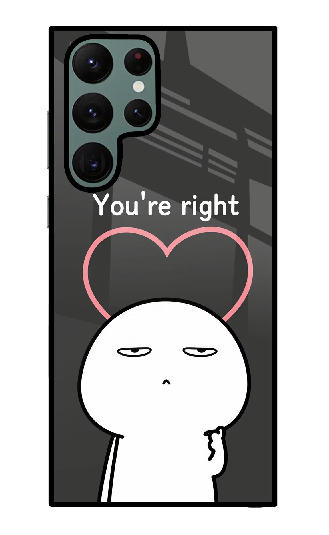 You're Right Samsung S22 Ultra Glass Case - You're Right Samsung S22 Ultra Glass Case You're Right Samsung S22 Ultra Glass Case