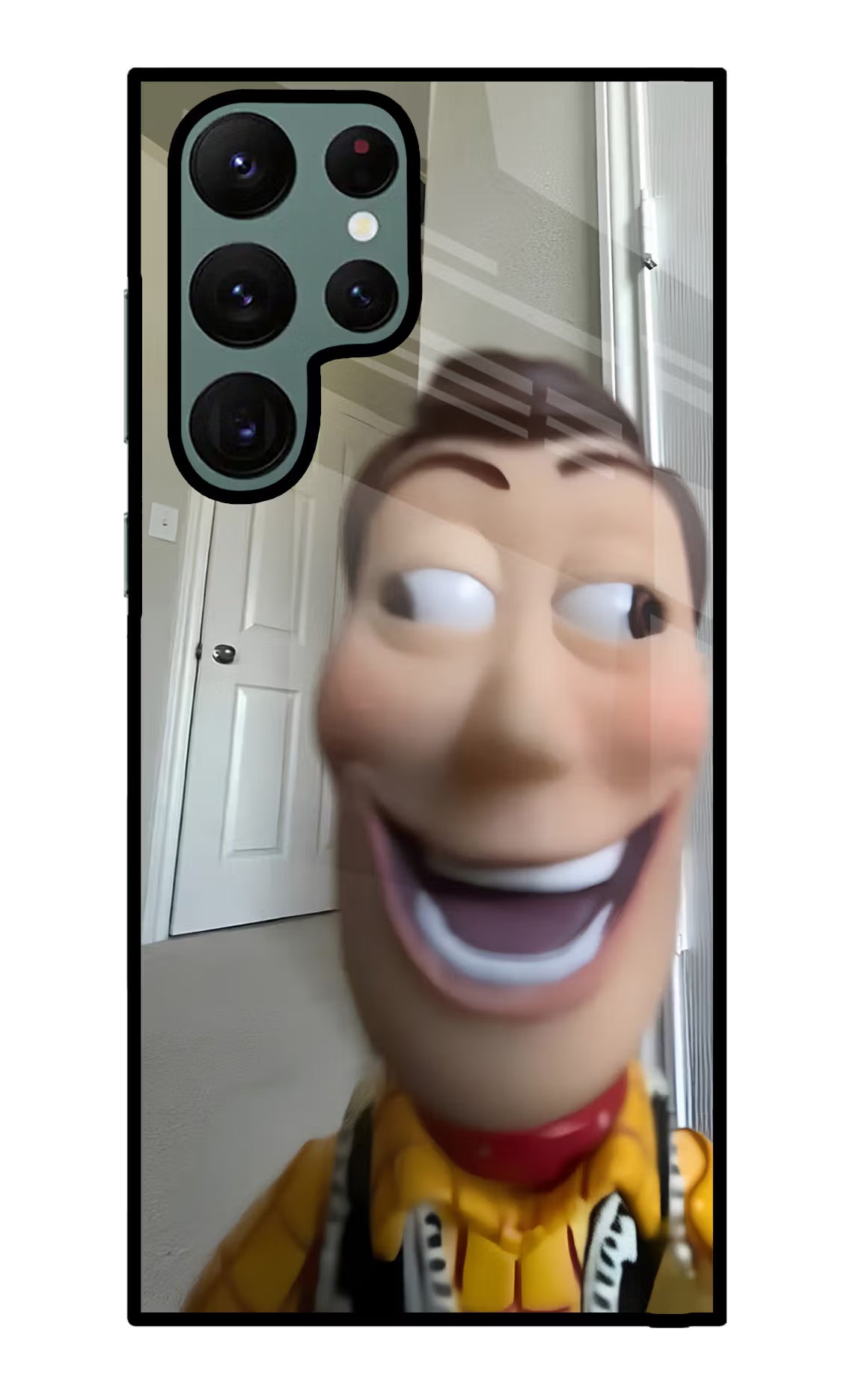 Side Eye Woody Samsung S22 Ultra Glass Case - Side Eye Woody Samsung S22 Ultra Glass Case Side Eye Woody Samsung S22 Ultra Glass Case