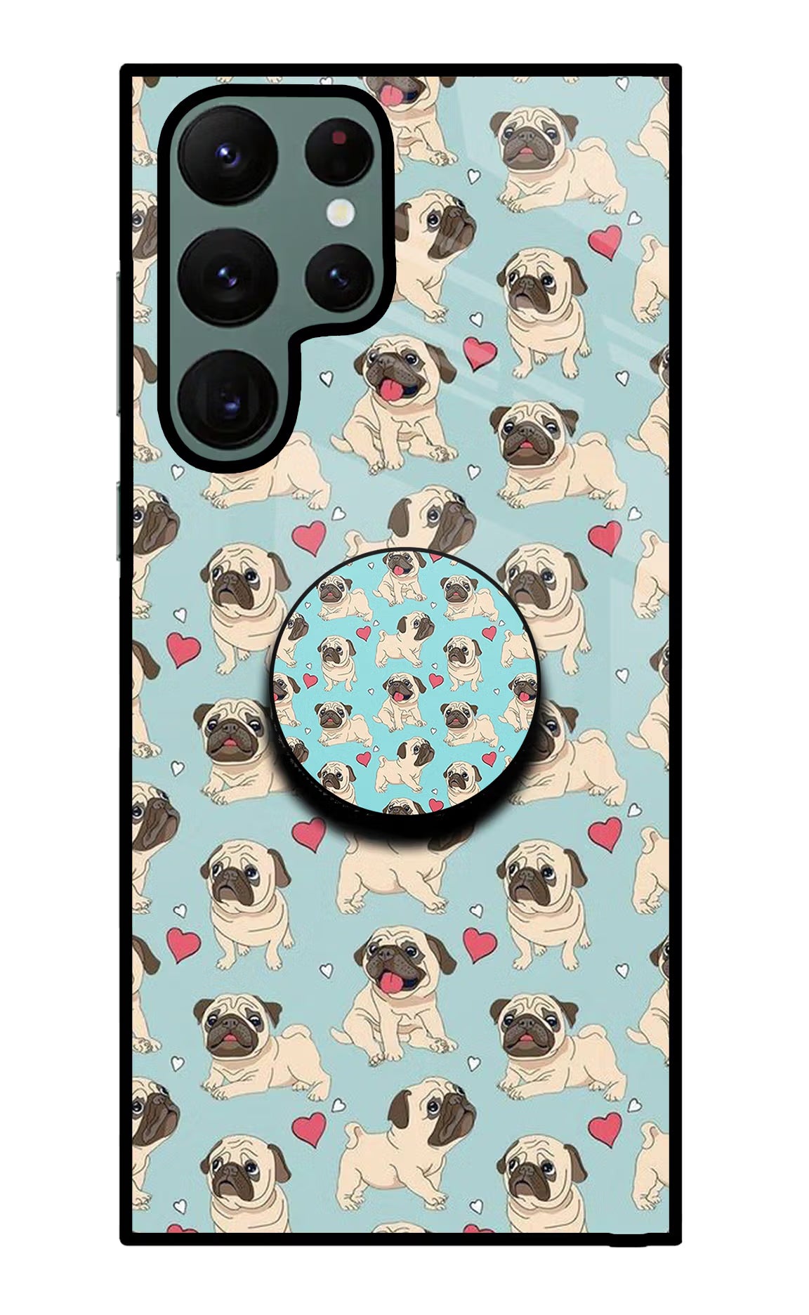 Pug Dog Samsung S22 Ultra Glass Case - Pug Dog Samsung S22 Ultra Glass Case Pug Dog Samsung S22 Ultra Glass Case