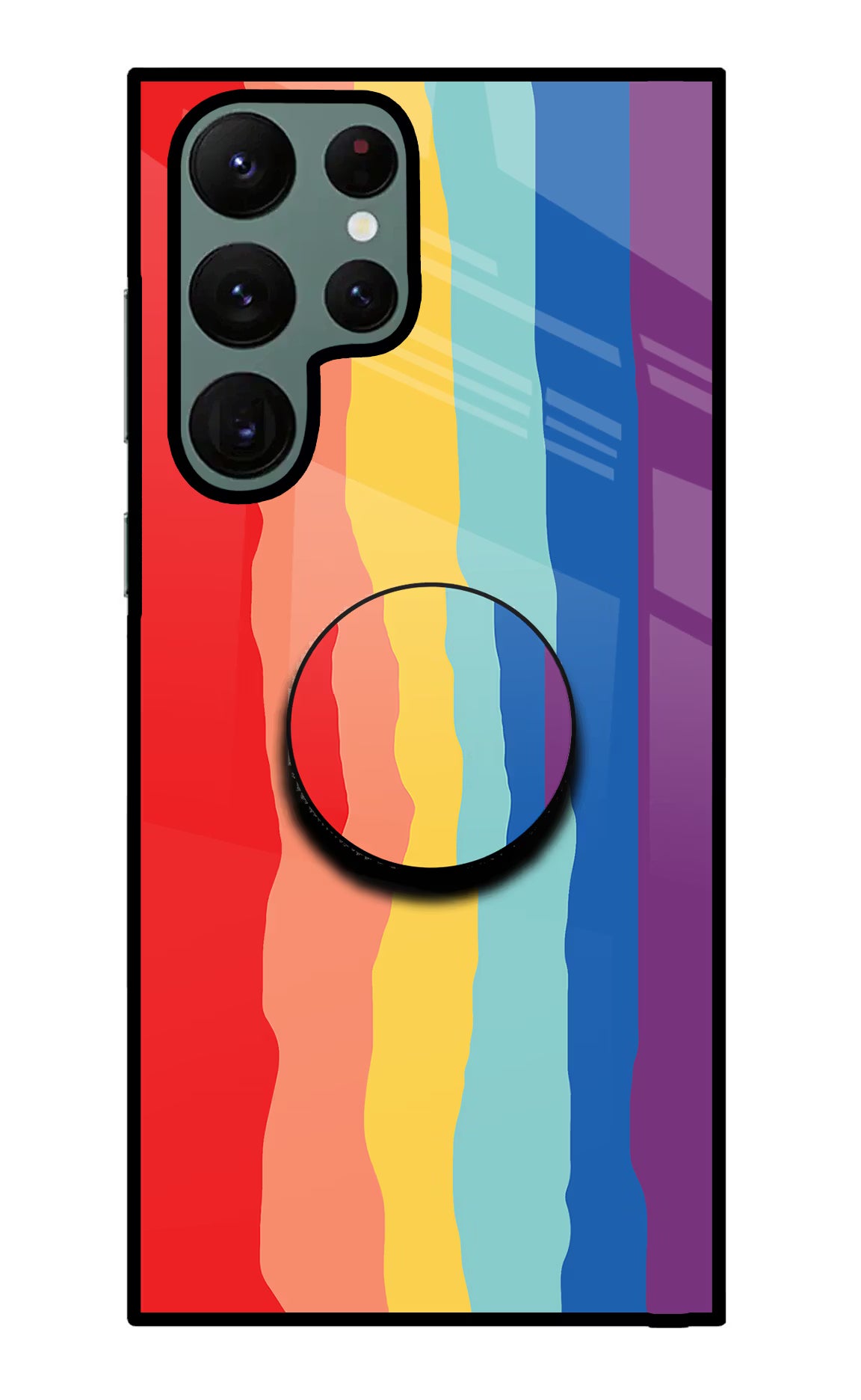 Rainbow Samsung S22 Ultra Glass Case - Rainbow Samsung S22 Ultra Glass Case Rainbow Samsung S22 Ultra Glass Case