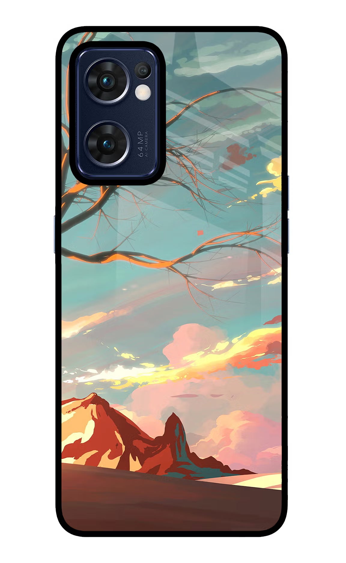 Scenery Oppo Reno7 5G Glass Case - Scenery Oppo Reno7 5G Glass Case Scenery Oppo Reno7 5G Glass Case