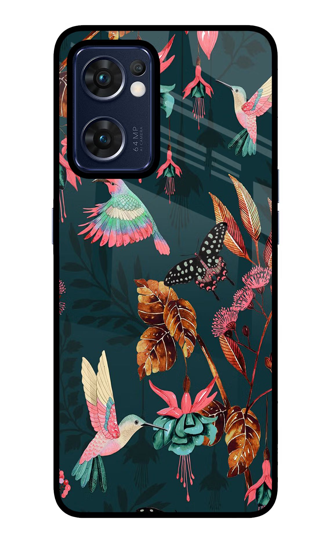 Birds Oppo Reno7 5G Glass Case - Birds Oppo Reno7 5G Glass Case Birds Oppo Reno7 5G Glass Case