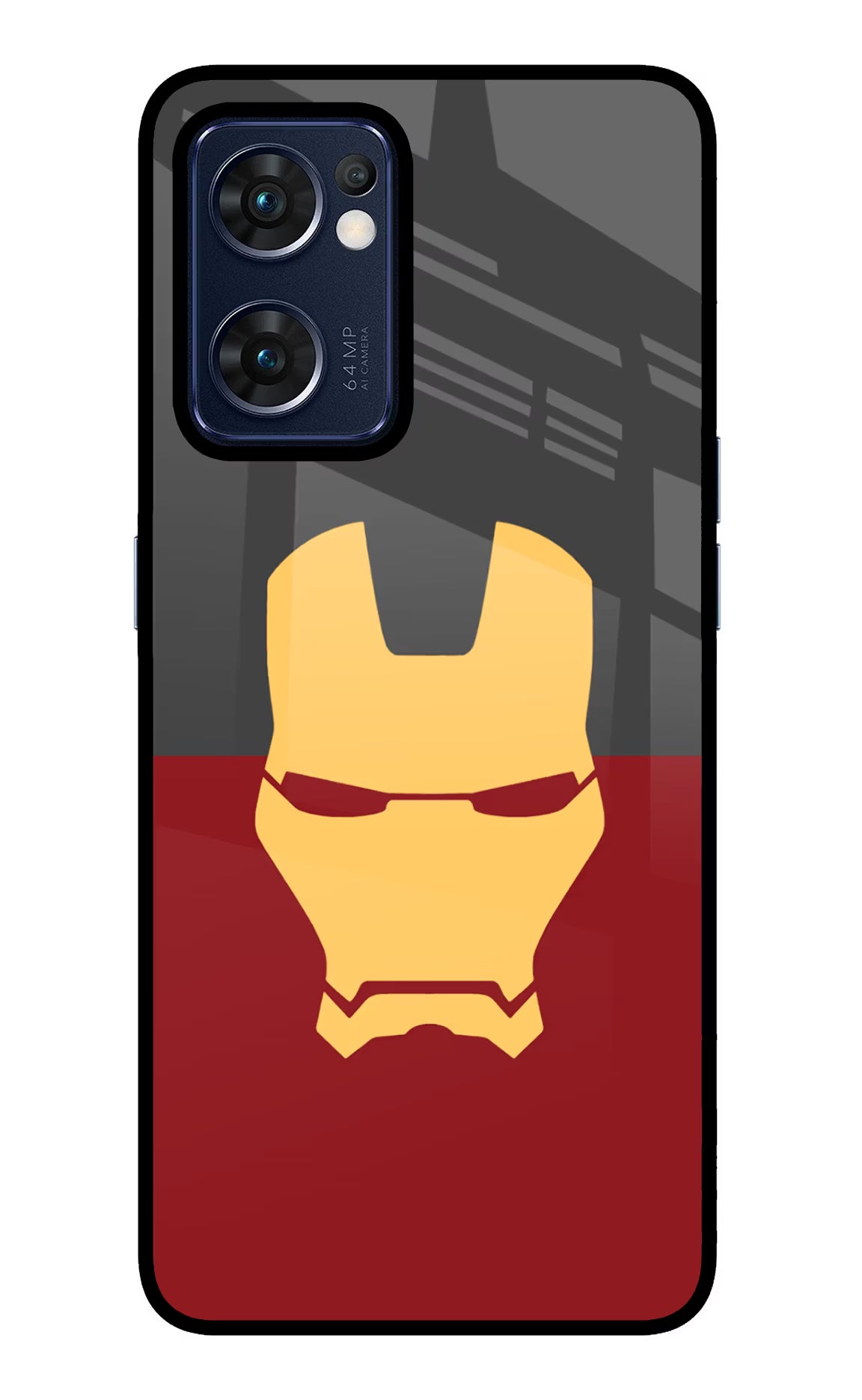 Ironman Oppo Reno7 5G Glass Case - Ironman Oppo Reno7 5G Glass Case Ironman Oppo Reno7 5G Glass Case