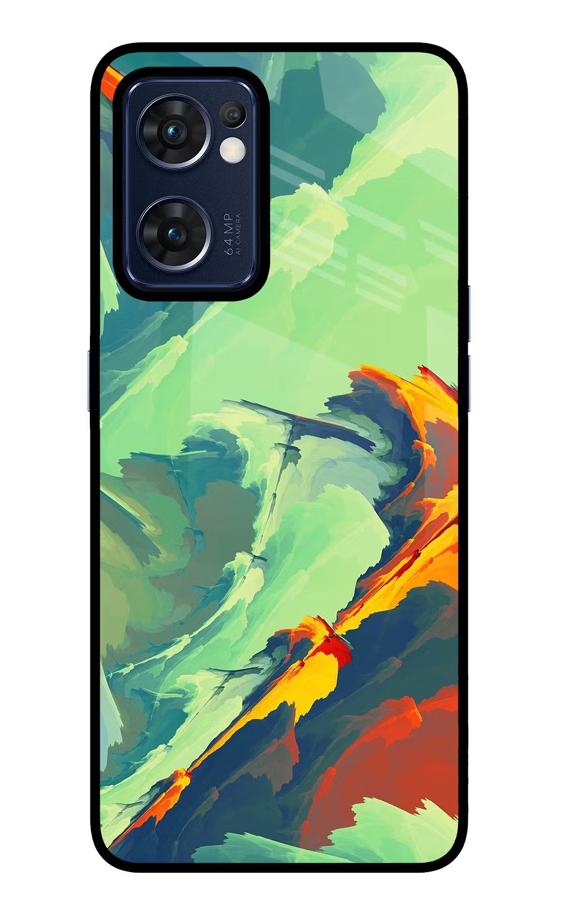 Paint Art Oppo Reno7 5G Glass Case - Paint Art Oppo Reno7 5G Glass Case Paint Art Oppo Reno7 5G Glass Case