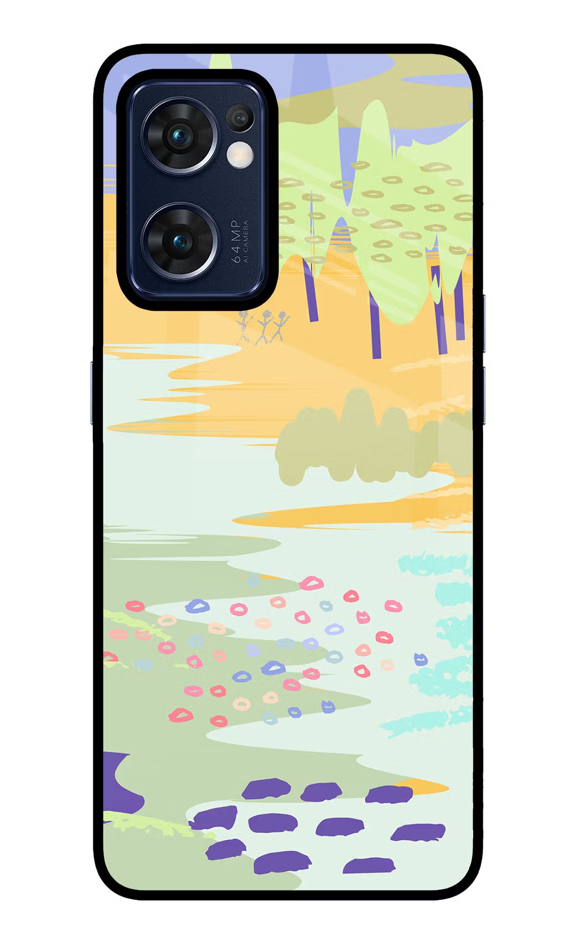 Scenery Oppo Reno7 5G Glass Case - Scenery Oppo Reno7 5G Glass Case Scenery Oppo Reno7 5G Glass Case