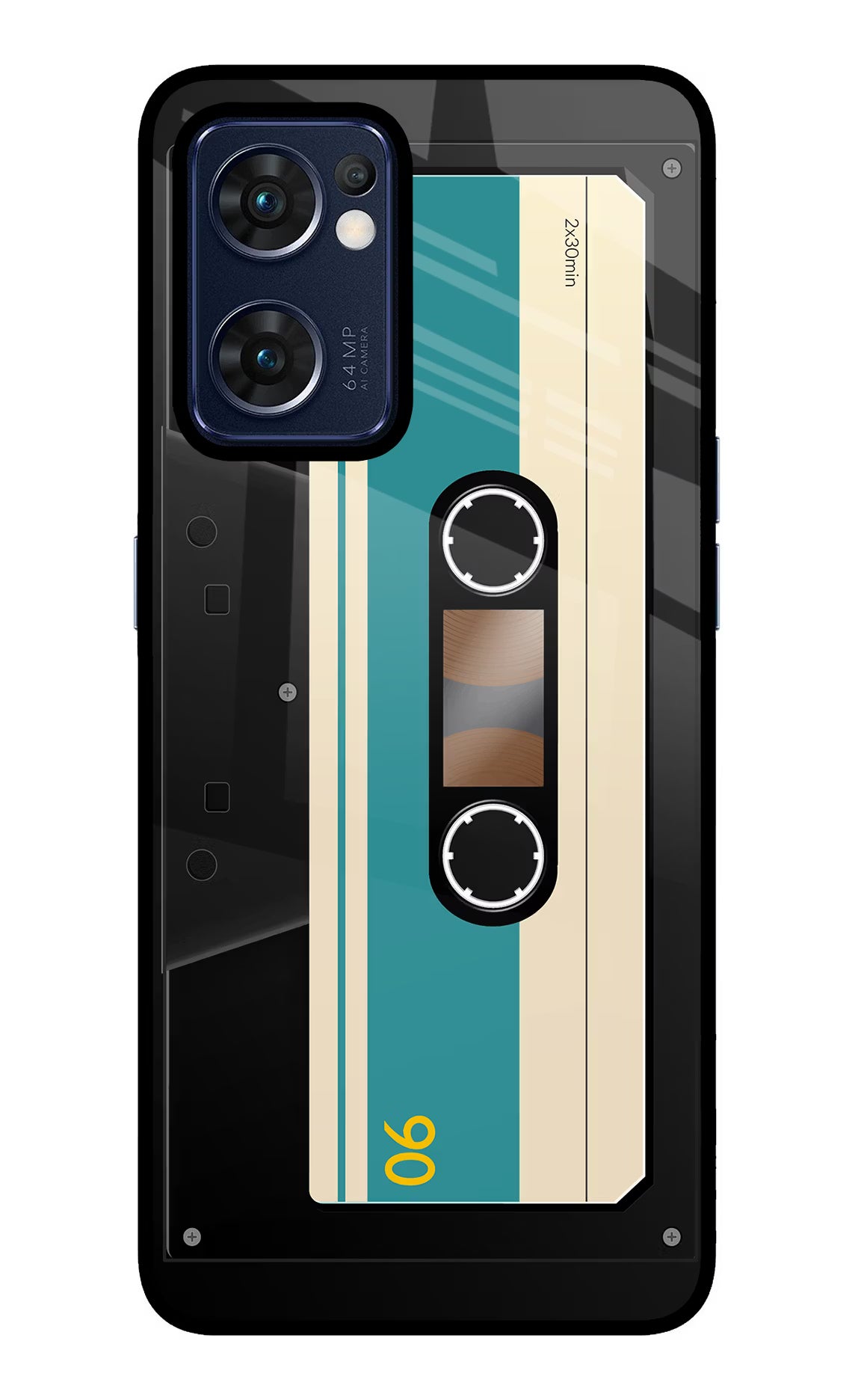 Cassette Oppo Reno7 5G Glass Case - Cassette Oppo Reno7 5G Glass Case Cassette Oppo Reno7 5G Glass Case