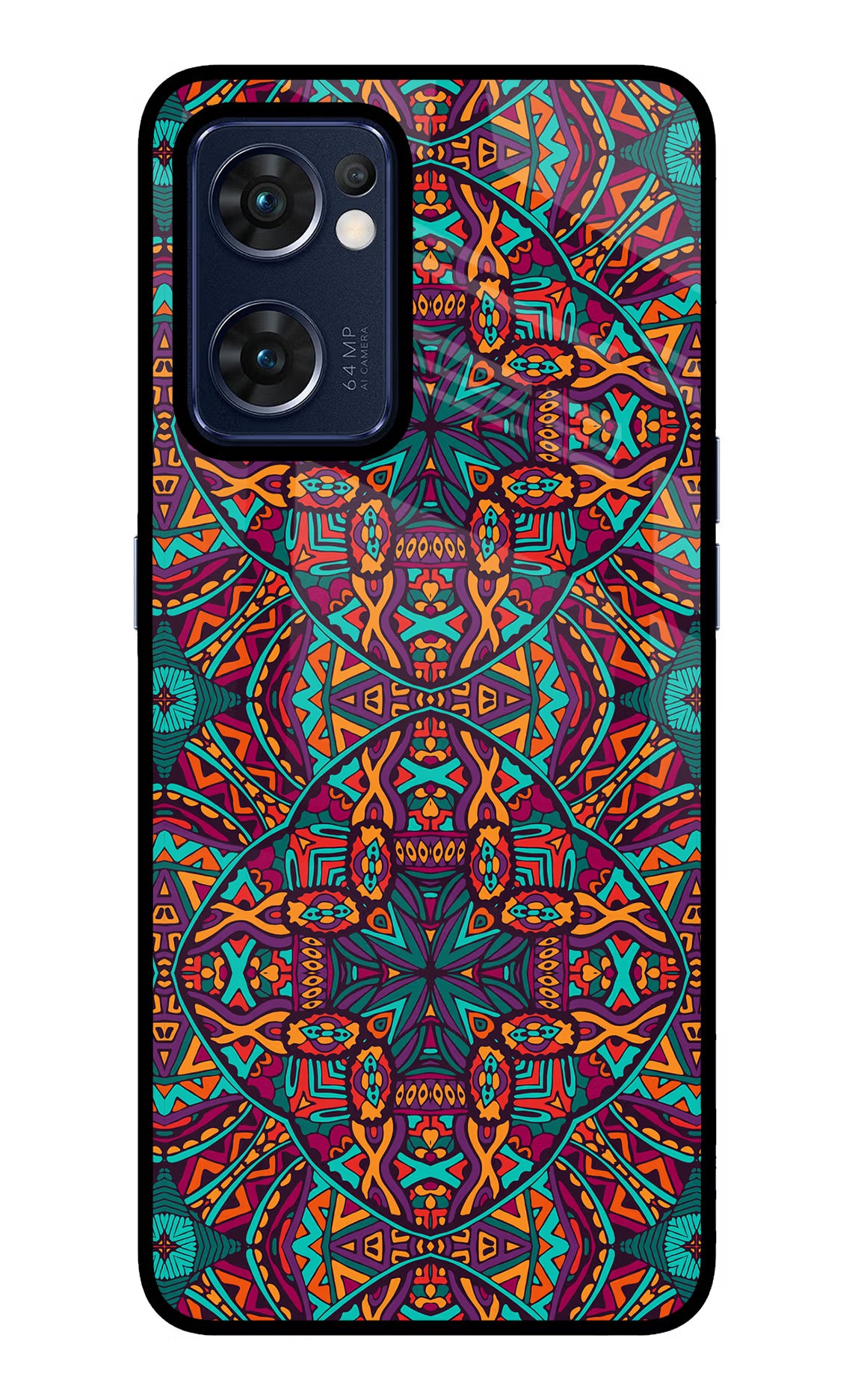 Colour Mandala Oppo Reno7 5G Glass Case - Colour Mandala Oppo Reno7 5G Glass Case Colour Mandala Oppo Reno7 5G Glass Case