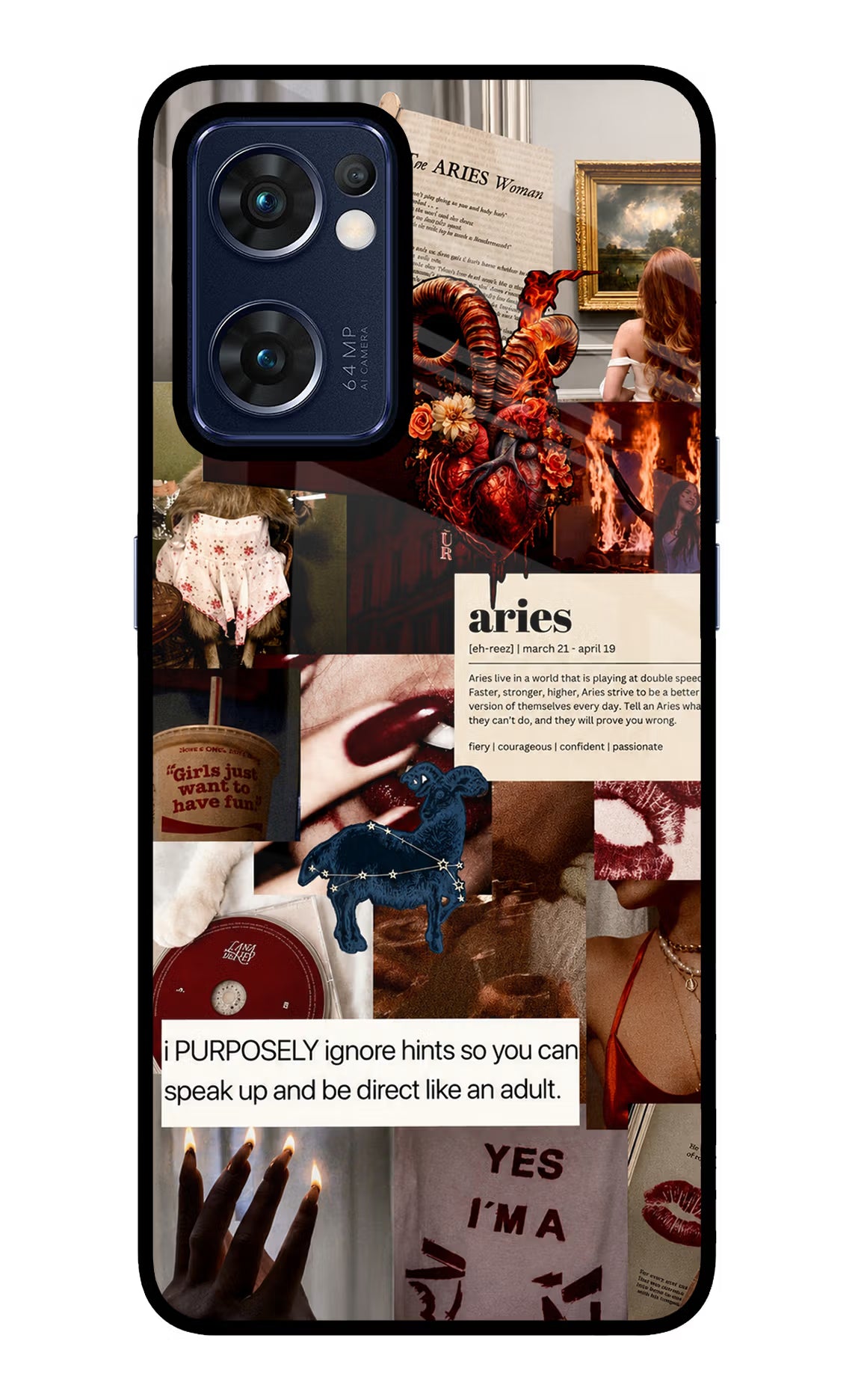 Zodiac Aries Oppo Reno7 5G Glass Case - Zodiac Aries Oppo Reno7 5G Glass Case Zodiac Aries Oppo Reno7 5G Glass Case