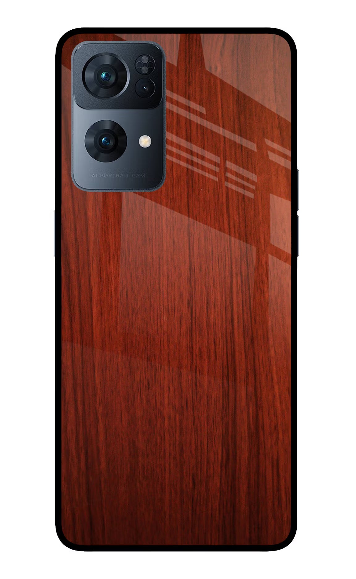 Wooden Plain Pattern Oppo Reno7 Pro 5G Back Cover - Wooden Plain Pattern Oppo Reno7 Pro 5G Glass Case Back Cover by Casekaro Wooden Plain Pattern Oppo Reno7 Pro 5G Glass Case Back Cover by Casekaro