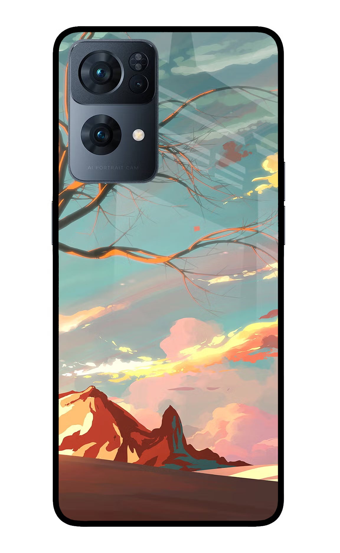 Scenery Oppo Reno7 Pro 5G Glass Case - Scenery Oppo Reno7 Pro 5G Glass Case Scenery Oppo Reno7 Pro 5G Glass Case
