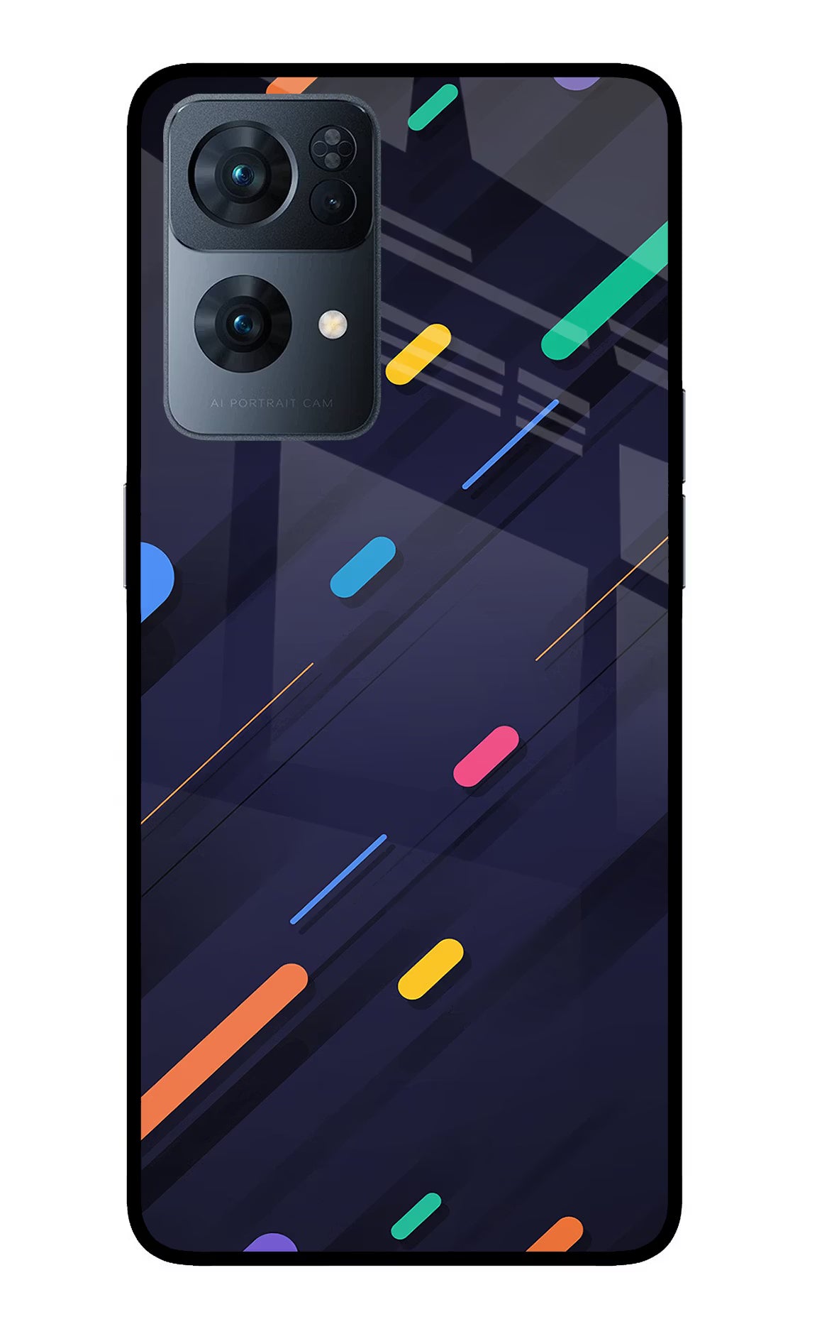 Abstract Design Oppo Reno7 Pro 5G Back Cover - Abstract Design Oppo Reno7 Pro 5G Glass Case Back Cover by Casekaro Abstract Design Oppo Reno7 Pro 5G Glass Case Back Cover by Casekaro