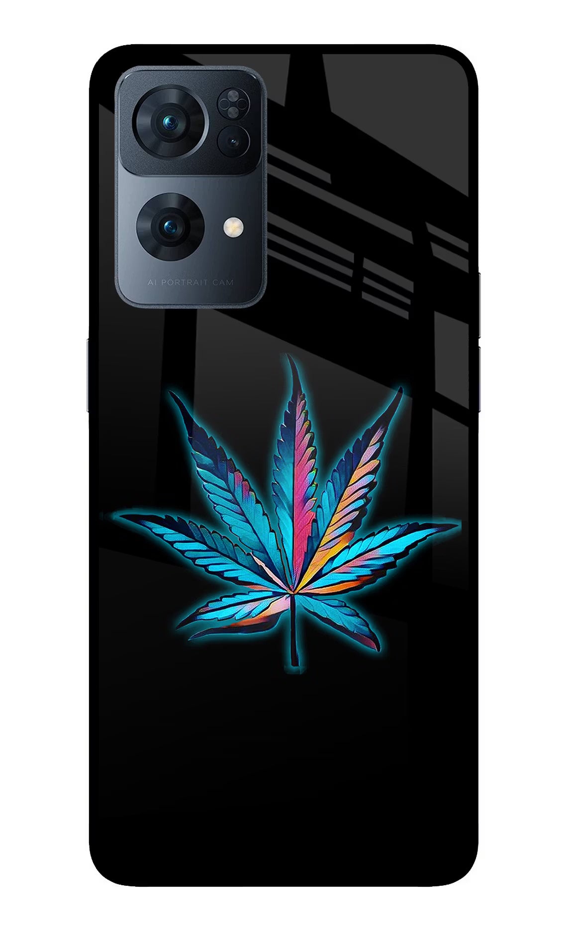 Weed Oppo Reno7 Pro 5G Back Cover - Weed Oppo Reno7 Pro 5G Glass Case Back Cover by Casekaro Weed Oppo Reno7 Pro 5G Glass Case Back Cover by Casekaro