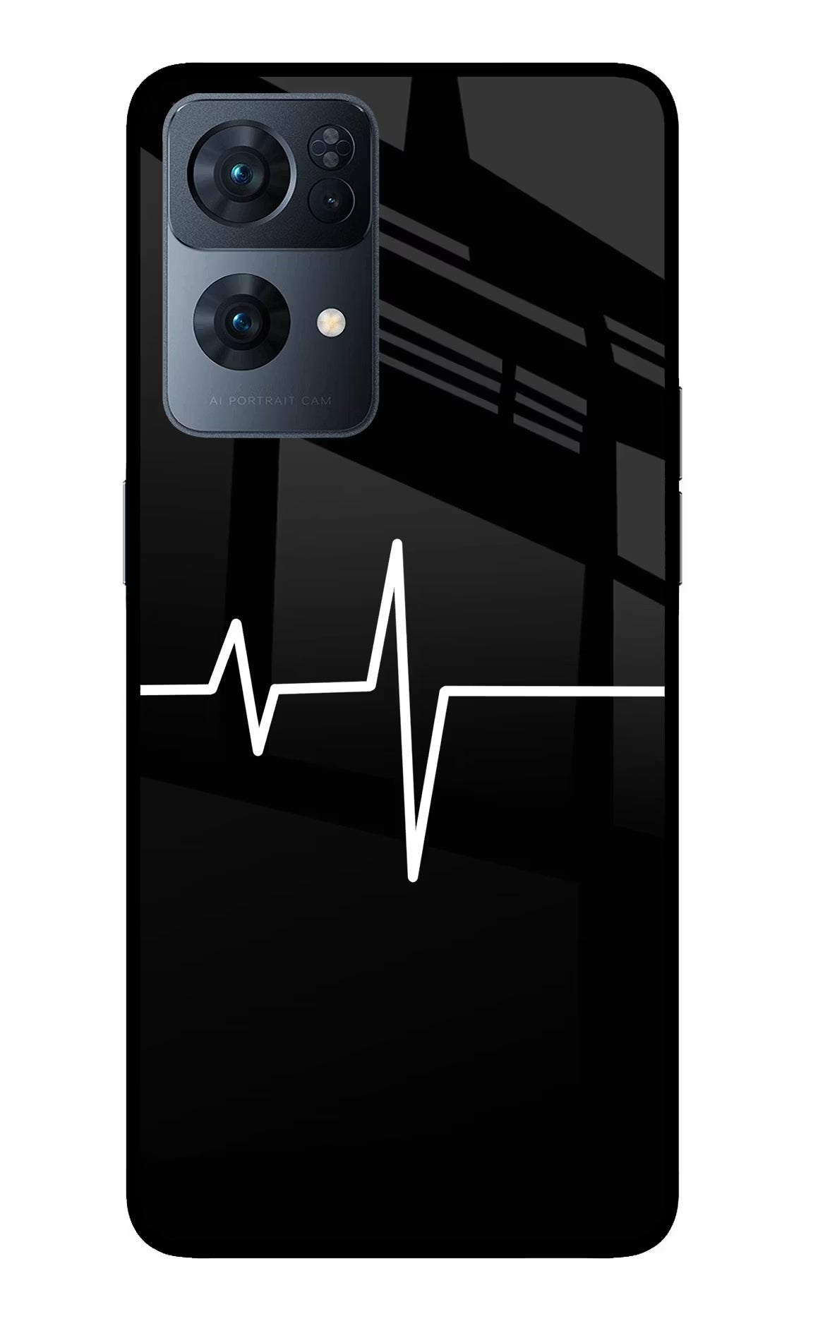 Heart Beats Oppo Reno7 Pro 5G Glass Case - Heart Beats Oppo Reno7 Pro 5G Glass Case Heart Beats Oppo Reno7 Pro 5G Glass Case