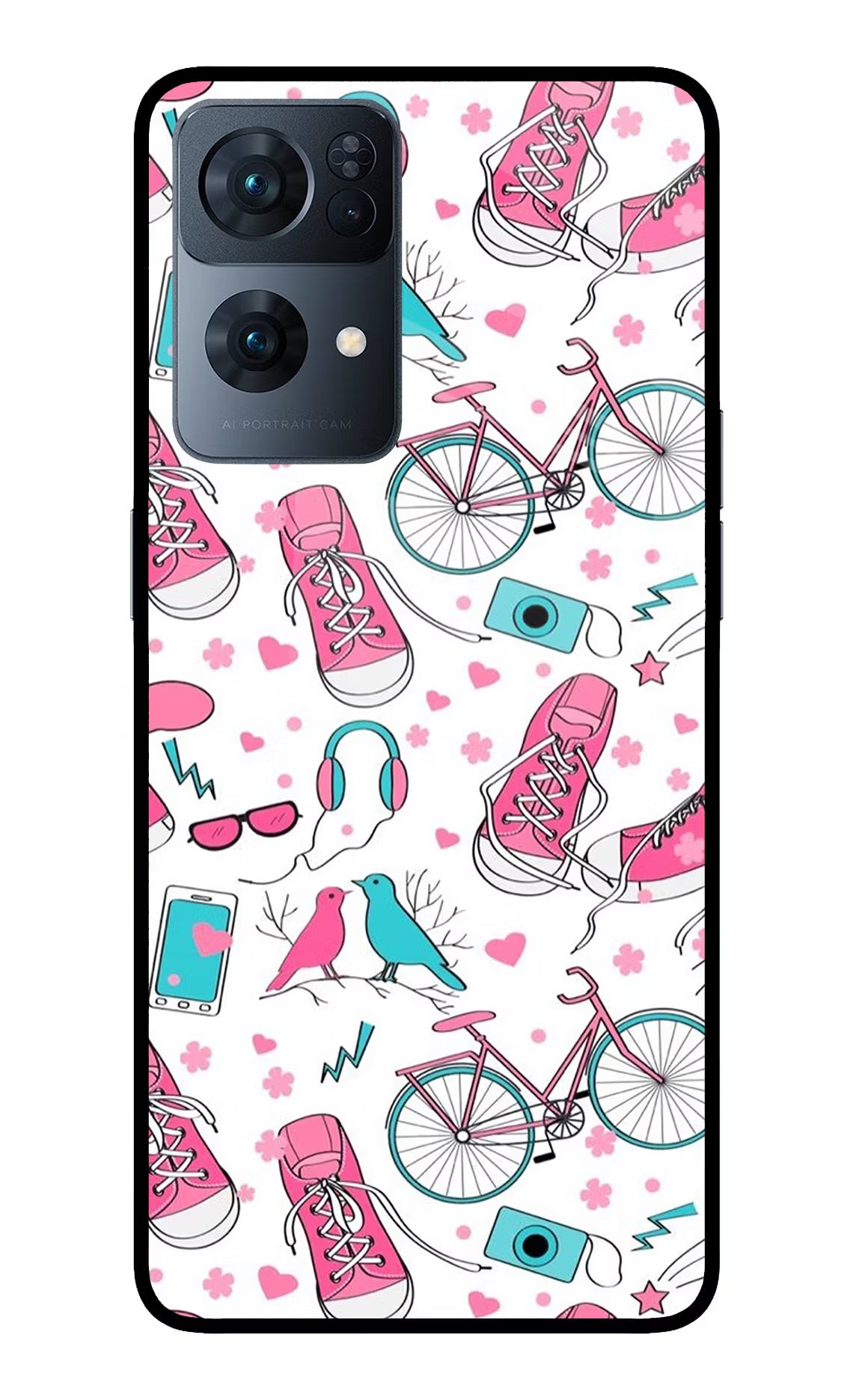 Artwork Oppo Reno7 Pro 5G Back Cover - Artwork Oppo Reno7 Pro 5G Glass Case Back Cover by Casekaro Artwork Oppo Reno7 Pro 5G Glass Case Back Cover by Casekaro