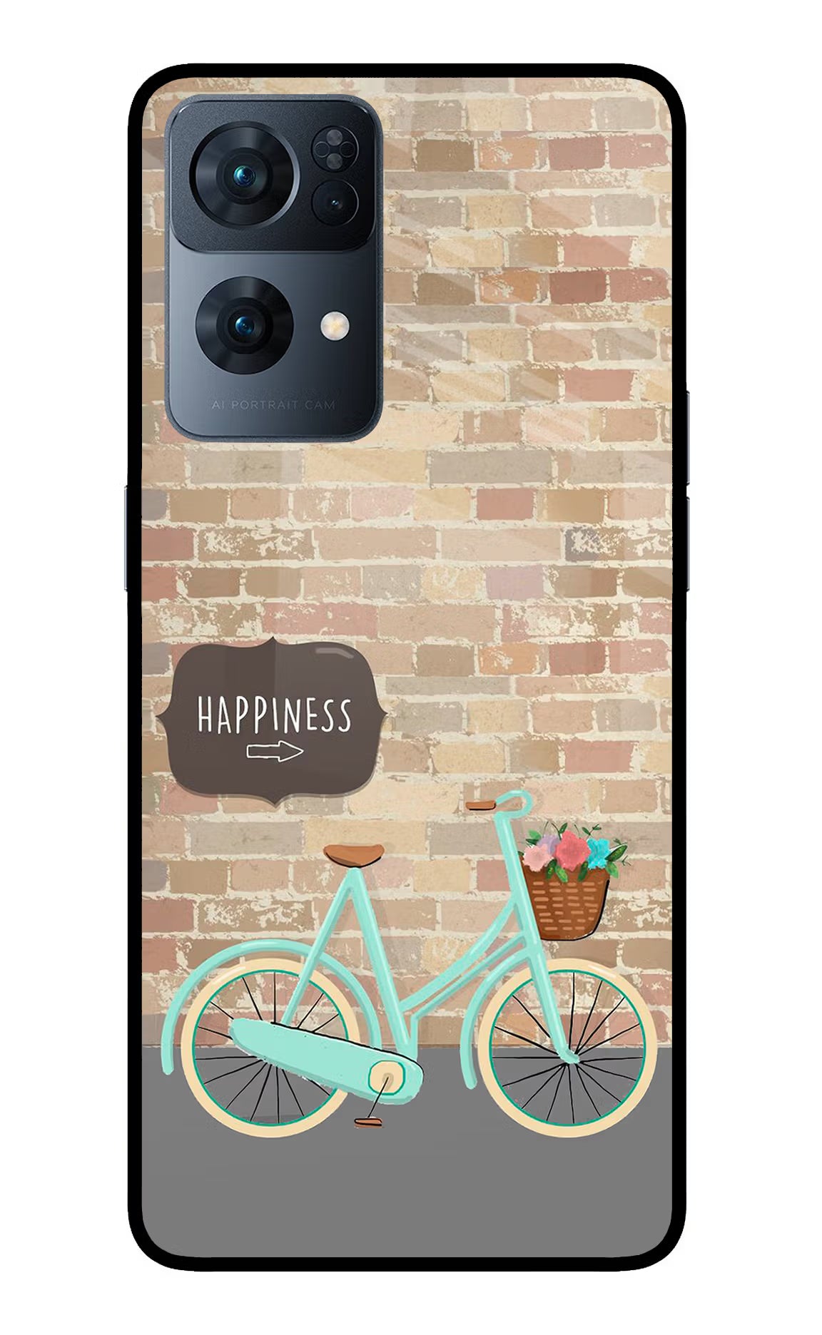 Happiness Artwork Oppo Reno7 Pro 5G Back Cover - Happiness Artwork Oppo Reno7 Pro 5G Glass Case Back Cover by Casekaro Happiness Artwork Oppo Reno7 Pro 5G Glass Case Back Cover by Casekaro