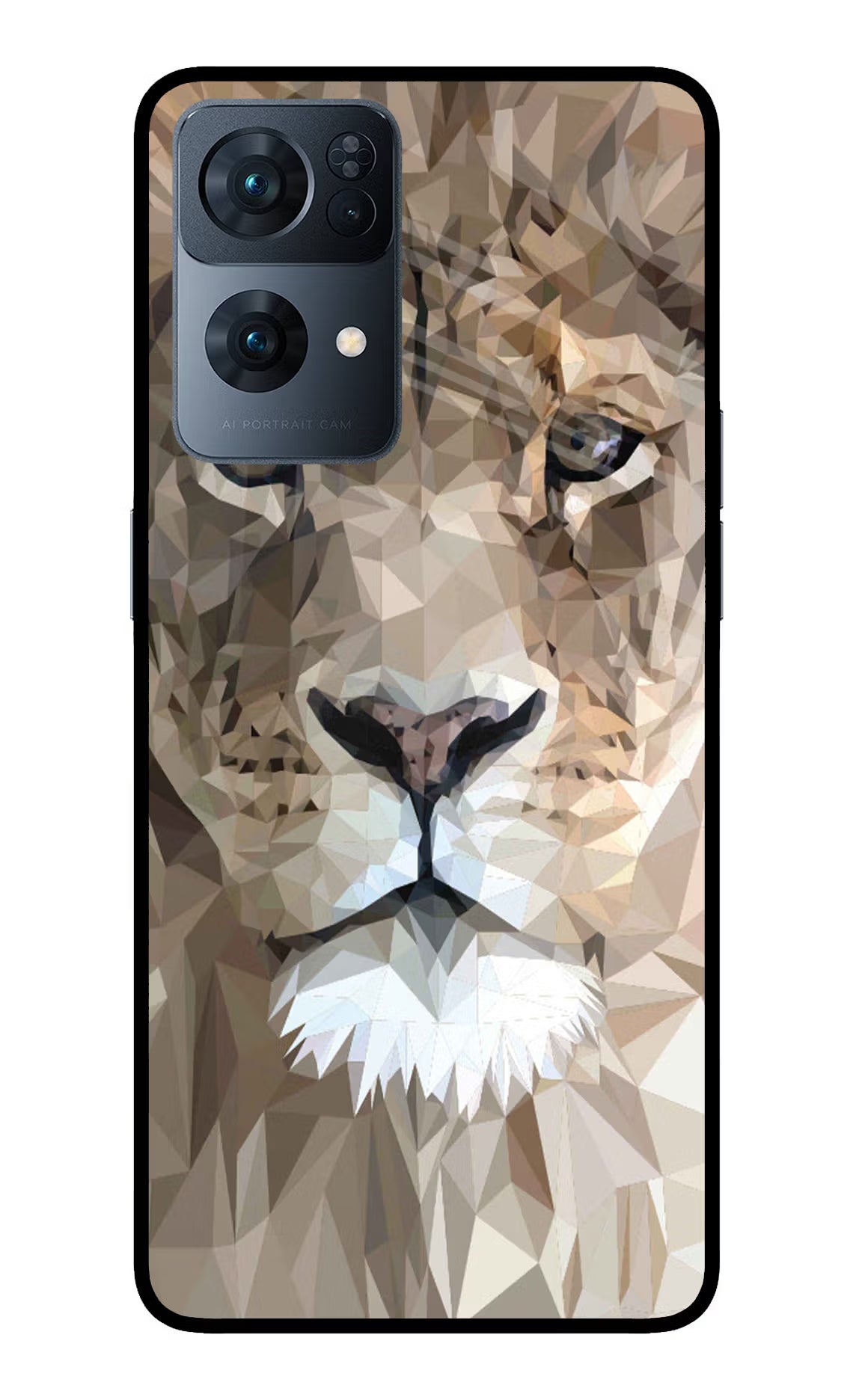 Lion Art Oppo Reno7 Pro 5G Back Cover - Lion Art Oppo Reno7 Pro 5G Glass Case Back Cover by Casekaro Lion Art Oppo Reno7 Pro 5G Glass Case Back Cover by Casekaro