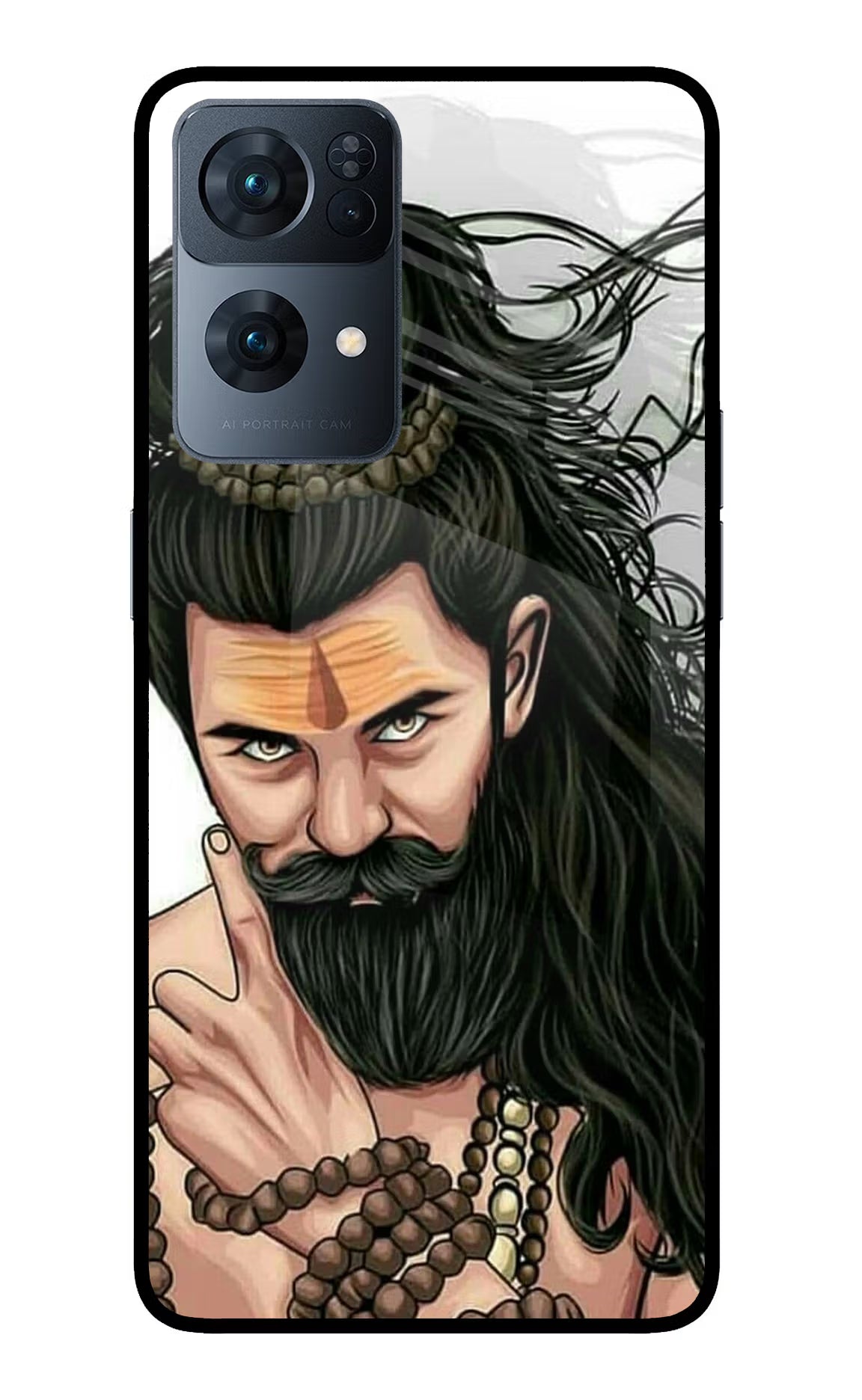 Mahadev Oppo Reno7 Pro 5G Back Cover - Mahadev Oppo Reno7 Pro 5G Glass Case Back Cover by Casekaro Mahadev Oppo Reno7 Pro 5G Glass Case Back Cover by Casekaro
