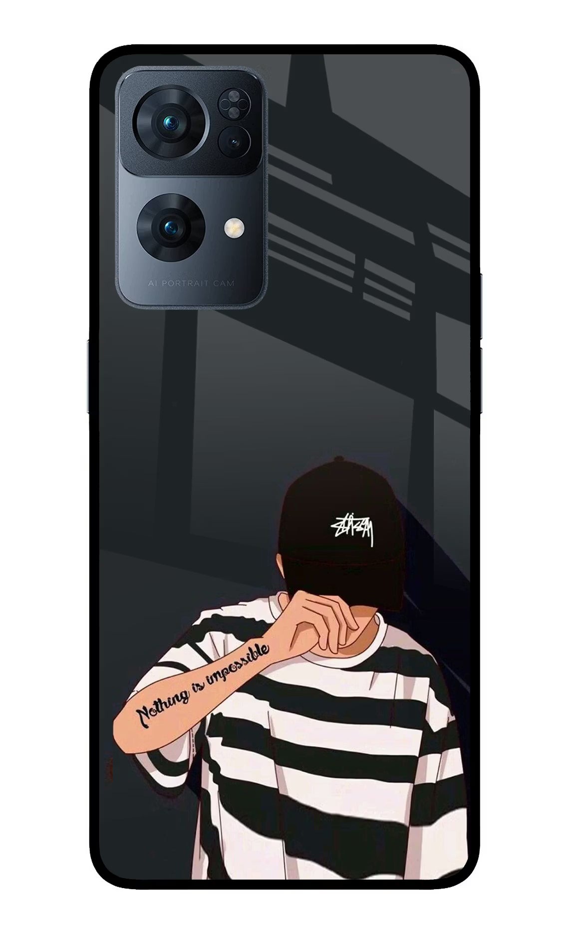 Aesthetic Boy Oppo Reno7 Pro 5G Back Cover - Aesthetic Boy Oppo Reno7 Pro 5G Glass Case Back Cover by Casekaro Aesthetic Boy Oppo Reno7 Pro 5G Glass Case Back Cover by Casekaro