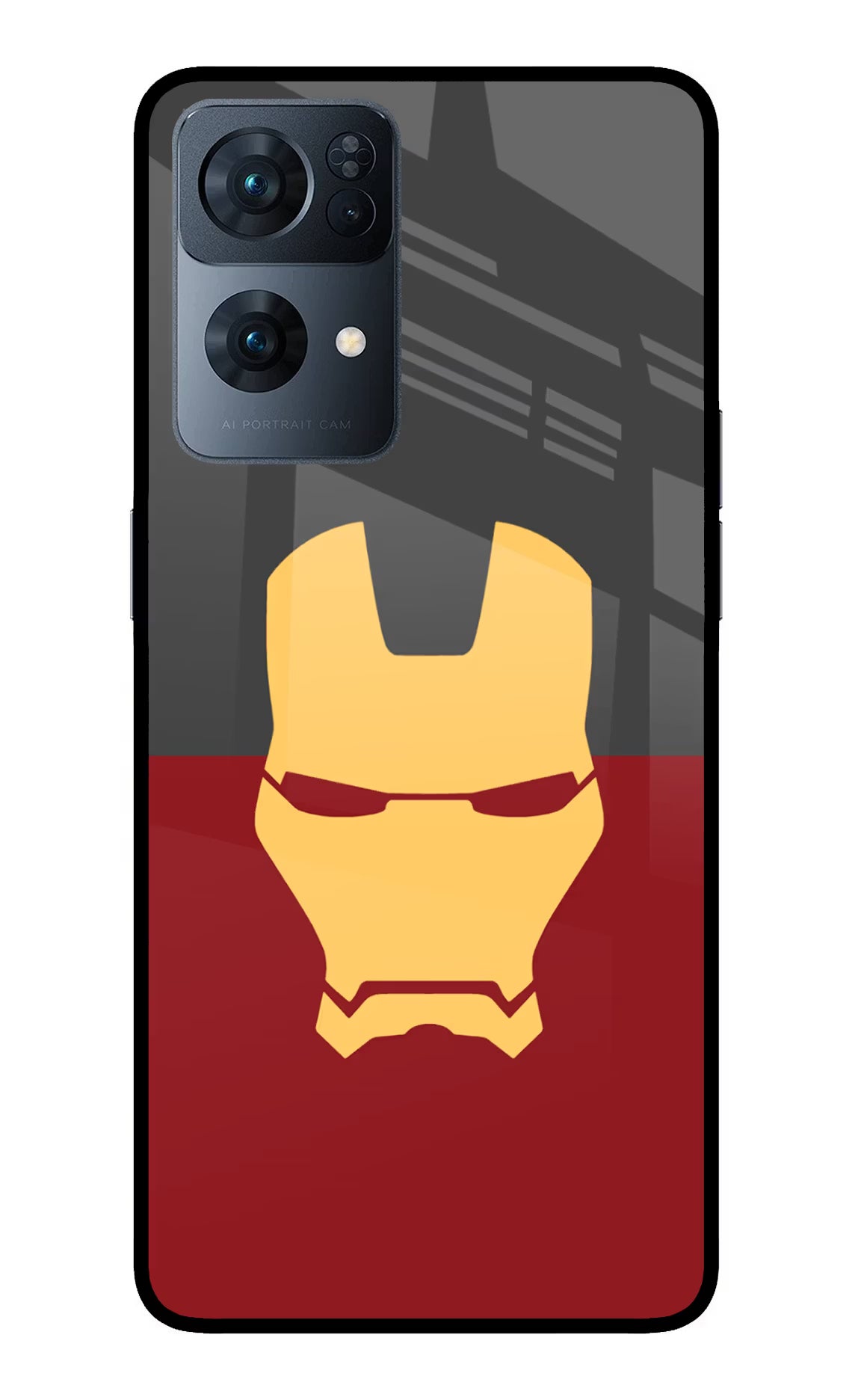 Ironman Oppo Reno7 Pro 5G Glass Case - Ironman Oppo Reno7 Pro 5G Glass Case Ironman Oppo Reno7 Pro 5G Glass Case