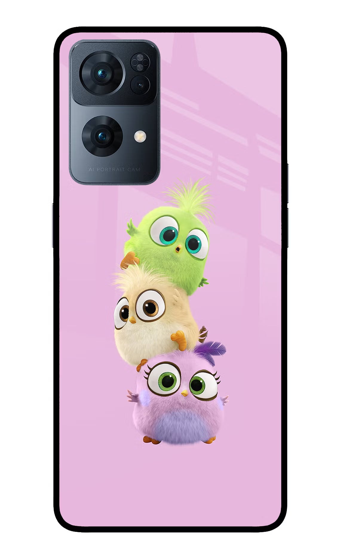 Cute Little Birds Oppo Reno7 Pro 5G Back Cover - Cute Little Birds Oppo Reno7 Pro 5G Glass Case Back Cover by Casekaro Cute Little Birds Oppo Reno7 Pro 5G Glass Case Back Cover by Casekaro