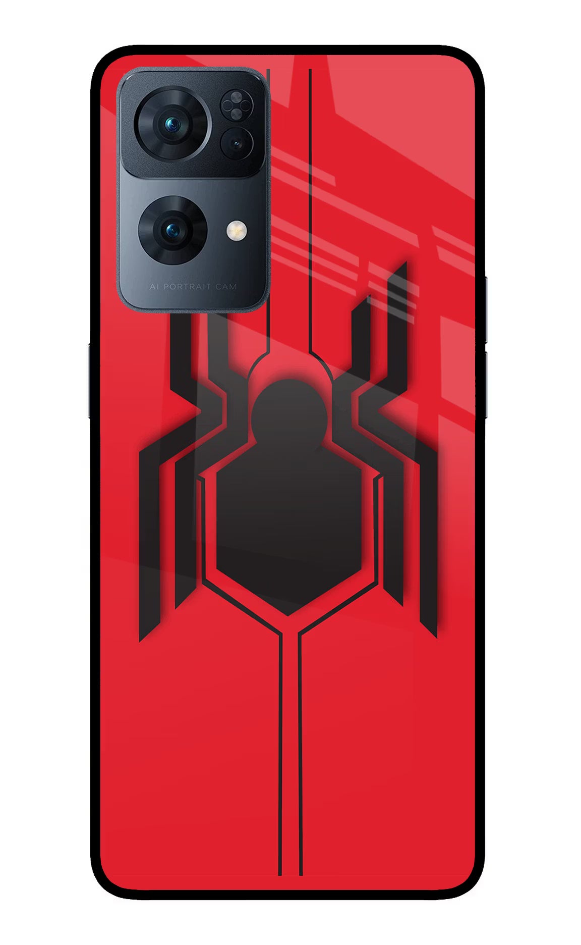 Spider Oppo Reno7 Pro 5G Back Cover - Spider Oppo Reno7 Pro 5G Glass Case Back Cover by Casekaro Spider Oppo Reno7 Pro 5G Glass Case Back Cover by Casekaro