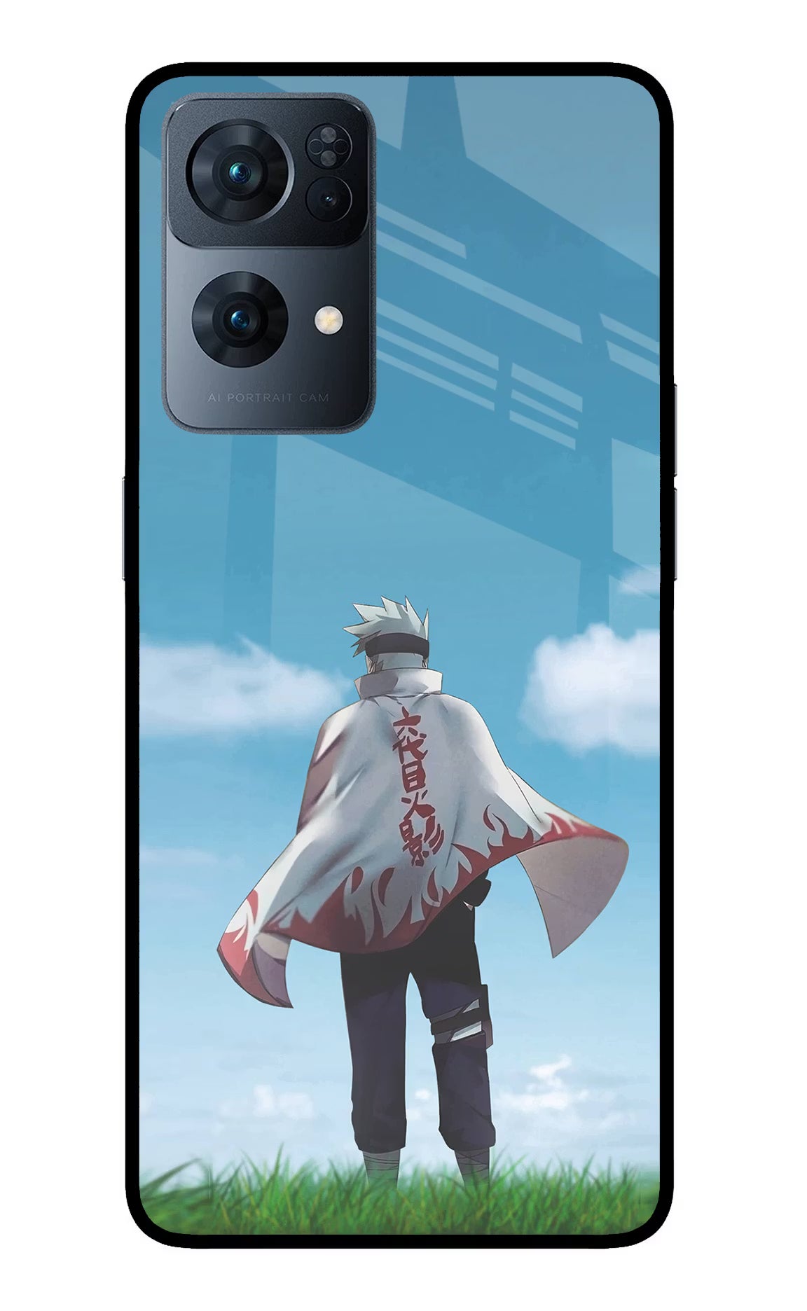Kakashi Oppo Reno7 Pro 5G Back Cover - Kakashi Oppo Reno7 Pro 5G Glass Case Back Cover by Casekaro Kakashi Oppo Reno7 Pro 5G Glass Case Back Cover by Casekaro