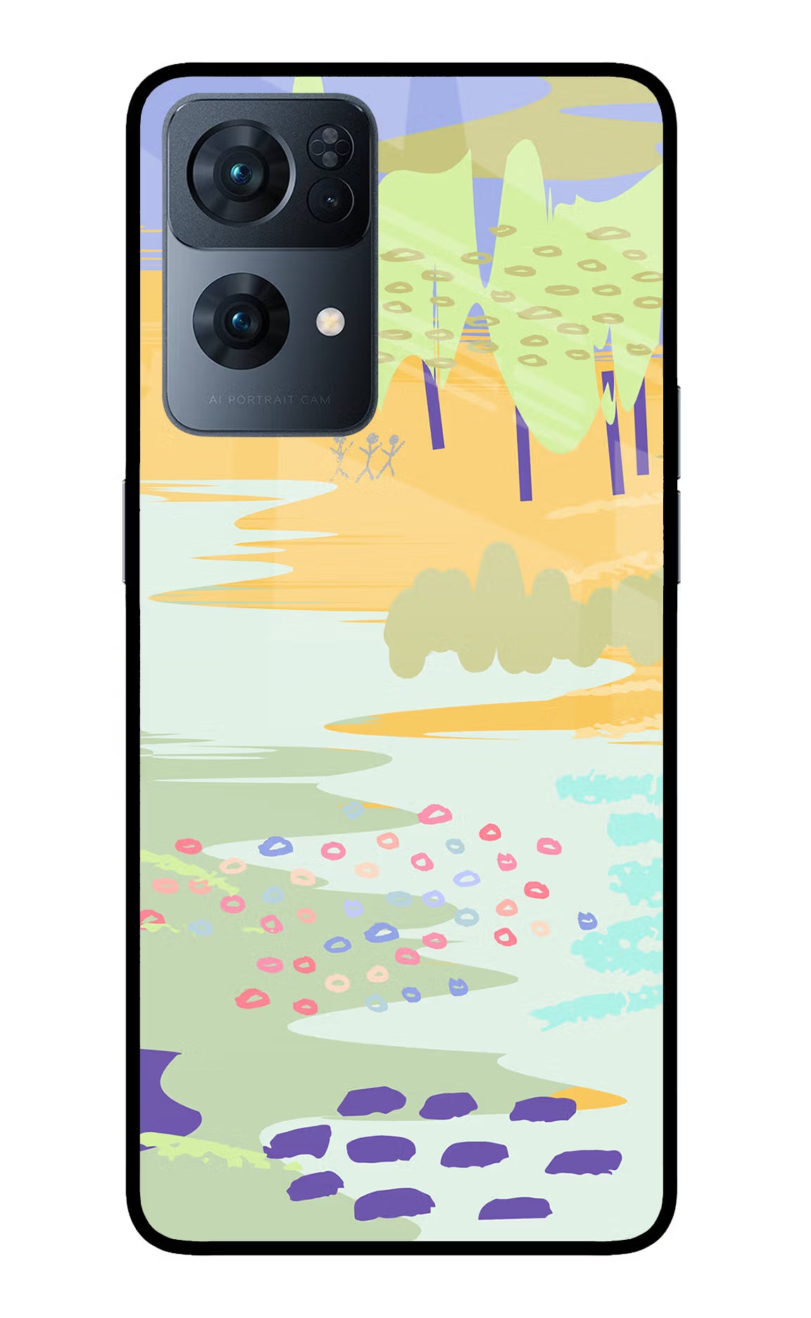 Scenery Oppo Reno7 Pro 5G Back Cover - Scenery Oppo Reno7 Pro 5G Glass Case Back Cover by Casekaro Scenery Oppo Reno7 Pro 5G Glass Case Back Cover by Casekaro