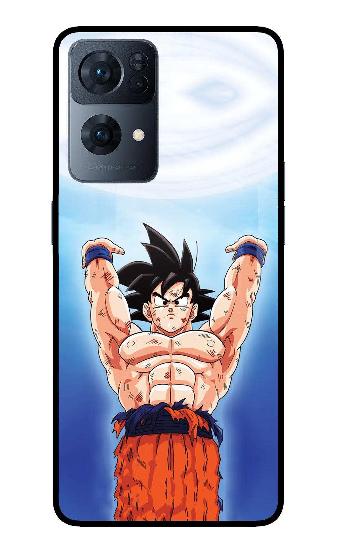 Goku Power Oppo Reno7 Pro 5G Glass Case - Goku Power Oppo Reno7 Pro 5G Glass Case Goku Power Oppo Reno7 Pro 5G Glass Case