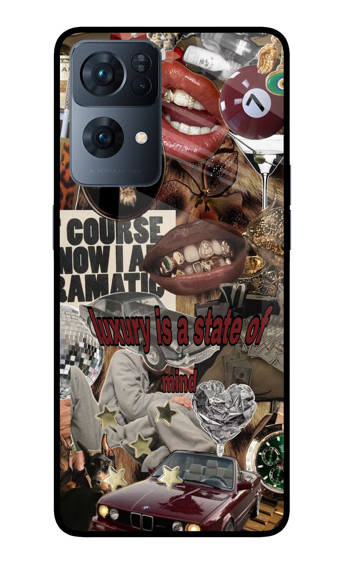 Luxury Oppo Reno7 Pro 5G Glass Case - Luxury Oppo Reno7 Pro 5G Glass Case Luxury Oppo Reno7 Pro 5G Glass Case