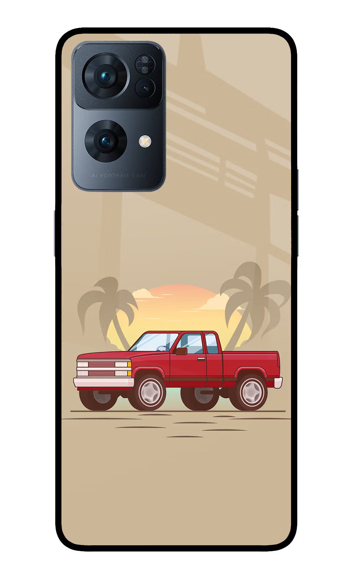 Desert Classic Drive Oppo Reno7 Pro 5G Glass Case - Desert Classic Drive Oppo Reno7 Pro 5G Glass Case Desert Classic Drive Oppo Reno7 Pro 5G Glass Case