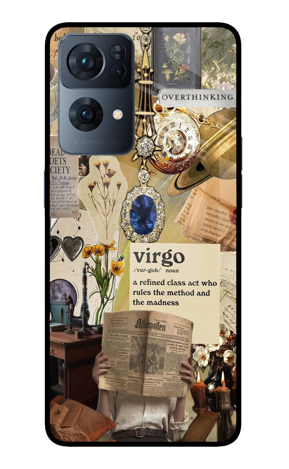 Virgo Zodiac Oppo Reno7 Pro 5G Glass Case - Virgo Zodiac Oppo Reno7 Pro 5G Glass Case Virgo Zodiac Oppo Reno7 Pro 5G Glass Case
