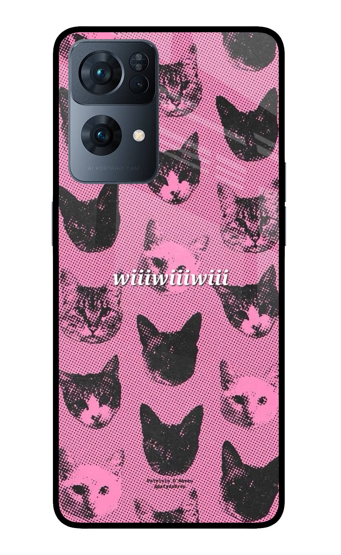 Pink Cats Oppo Reno7 Pro 5G Glass Case - Pink Cats Oppo Reno7 Pro 5G Glass Case Pink Cats Oppo Reno7 Pro 5G Glass Case