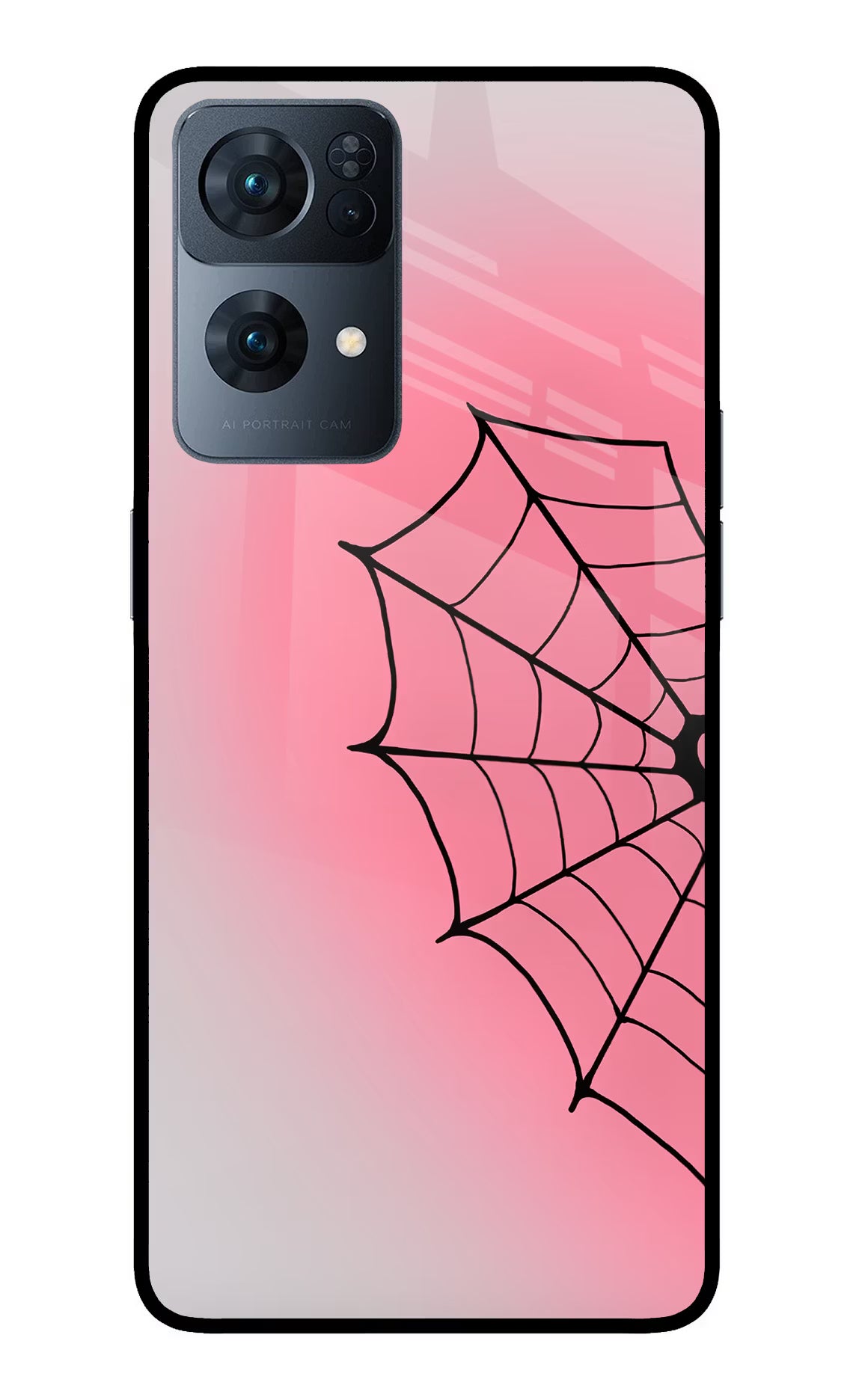 Pink Web Oppo Reno7 Pro 5G Glass Case - Pink Web Oppo Reno7 Pro 5G Glass Case Pink Web Oppo Reno7 Pro 5G Glass Case