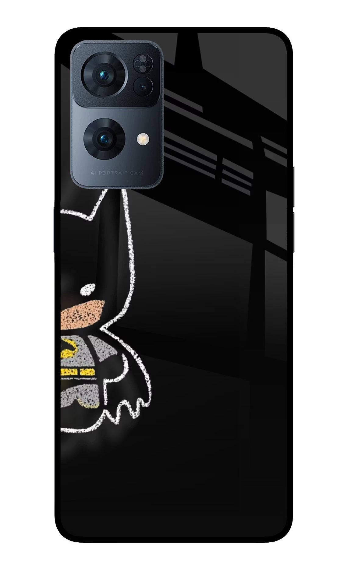 Bat Kitty Oppo Reno7 Pro 5G Glass Case - Bat Kitty Oppo Reno7 Pro 5G Glass Case Bat Kitty Oppo Reno7 Pro 5G Glass Case