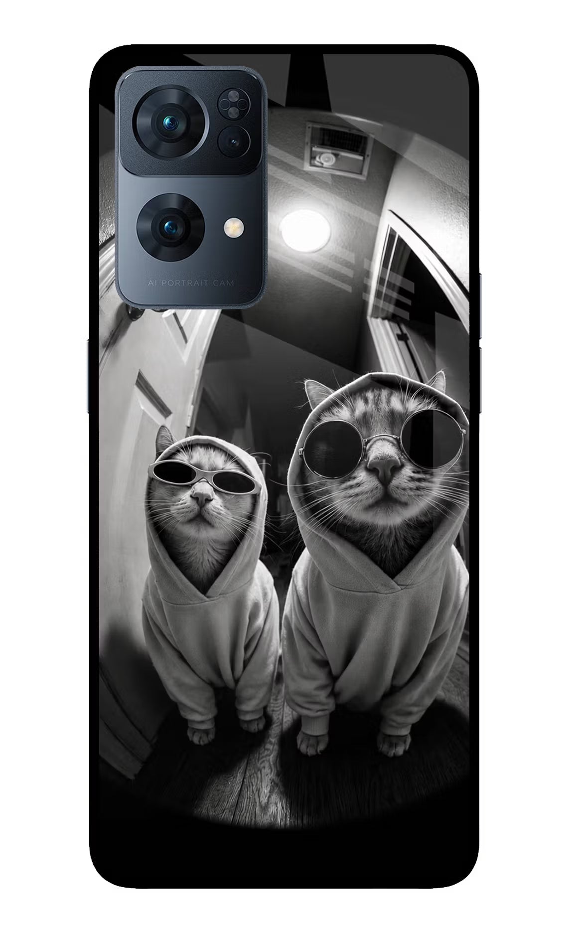 Hood Cats Oppo Reno7 Pro 5G Glass Case - Hood Cats Oppo Reno7 Pro 5G Glass Case Hood Cats Oppo Reno7 Pro 5G Glass Case