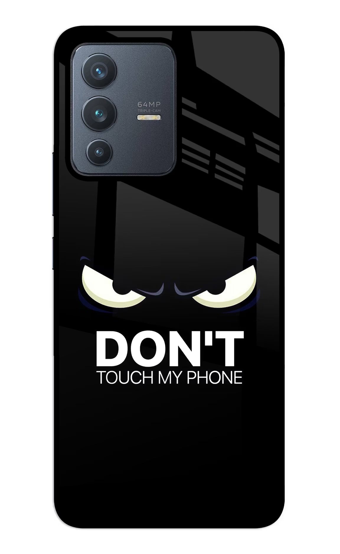 Don'T Touch My Phone Vivo V23 5G Back Cover - Don'T Touch My Phone Vivo V23 5G Glass Case Back Cover by Casekaro Don'T Touch My Phone Vivo V23 5G Glass Case Back Cover by Casekaro