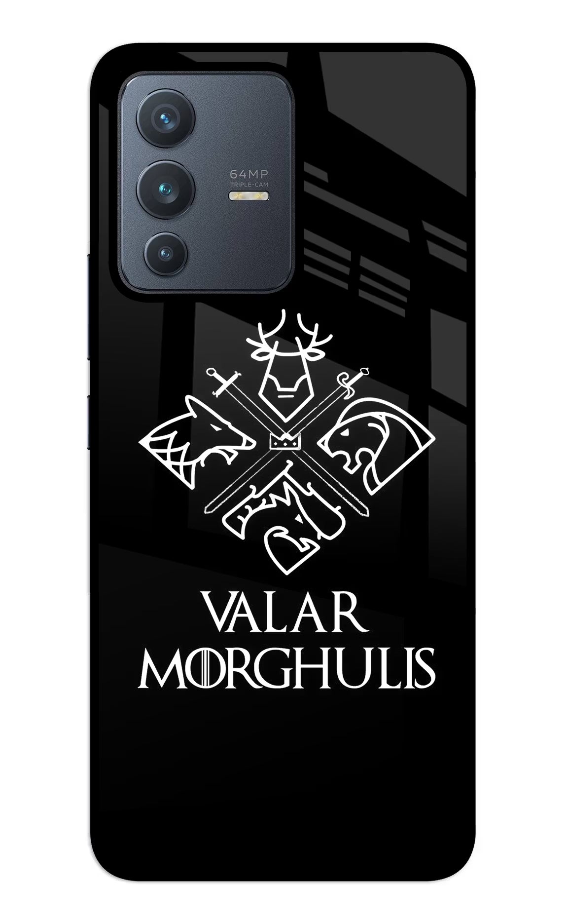 Valar Morghulis | Game Of Thrones Vivo V23 5G Glass Case - Valar Morghulis | Game Of Thrones Vivo V23 5G Glass Case Valar Morghulis | Game Of Thrones Vivo V23 5G Glass Case