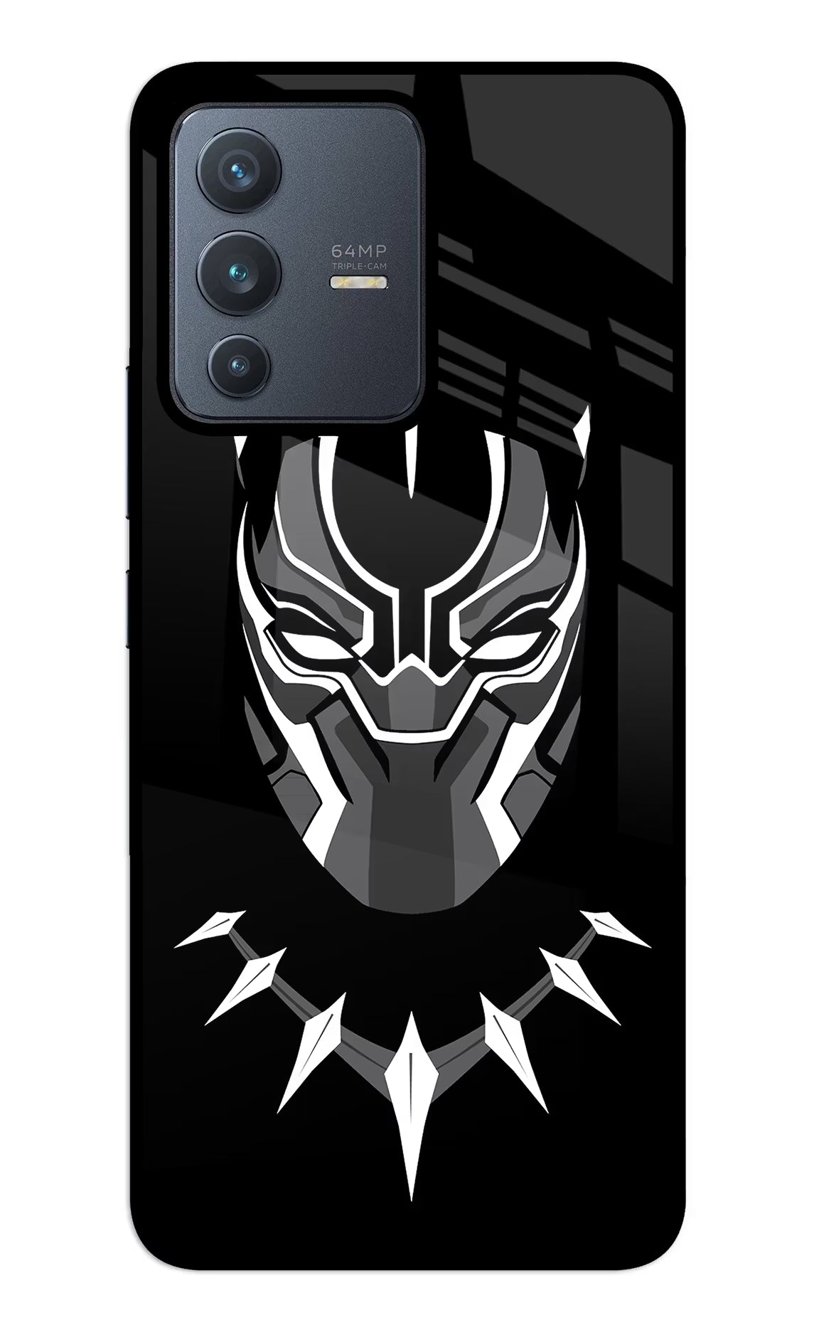 Black Panther Vivo V23 5G Glass Case - Black Panther Vivo V23 5G Glass Case Black Panther Vivo V23 5G Glass Case
