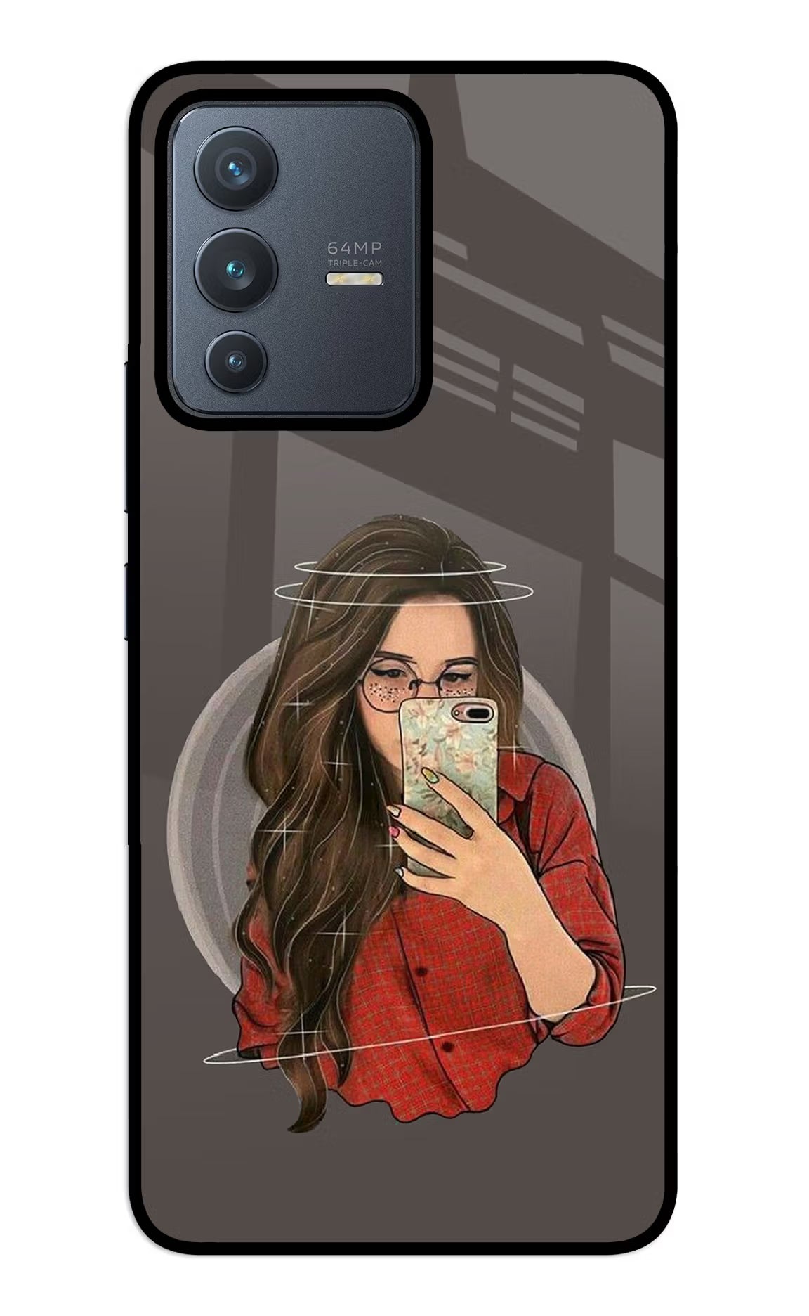Selfie Queen Vivo V23 5G Glass Case - Selfie Queen Vivo V23 5G Glass Case Selfie Queen Vivo V23 5G Glass Case