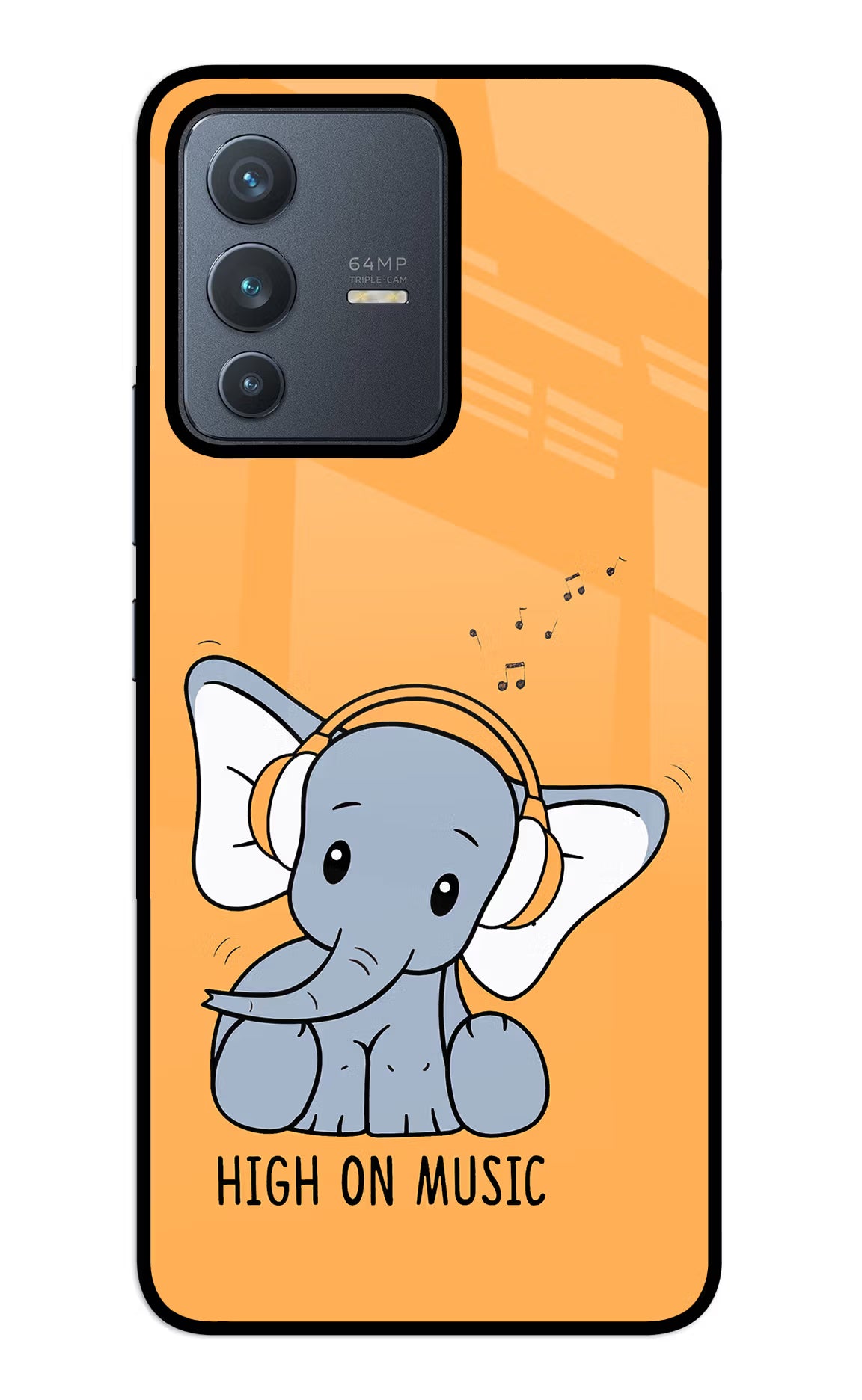 High On Music Vivo V23 5G Glass Case - High On Music Vivo V23 5G Glass Case High On Music Vivo V23 5G Glass Case