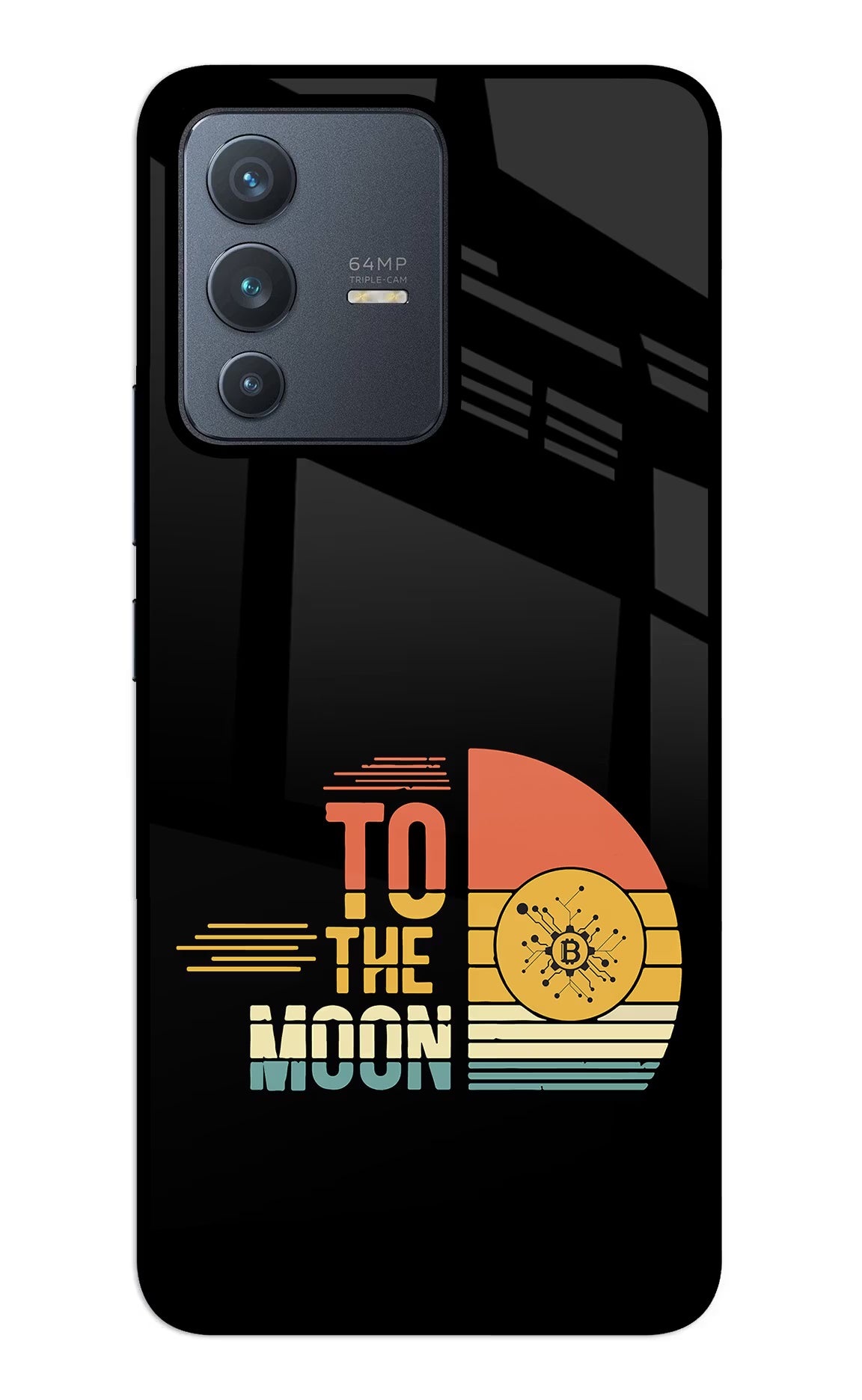 To the Moon Vivo V23 5G Glass Case - To the Moon Vivo V23 5G Glass Case To the Moon Vivo V23 5G Glass Case