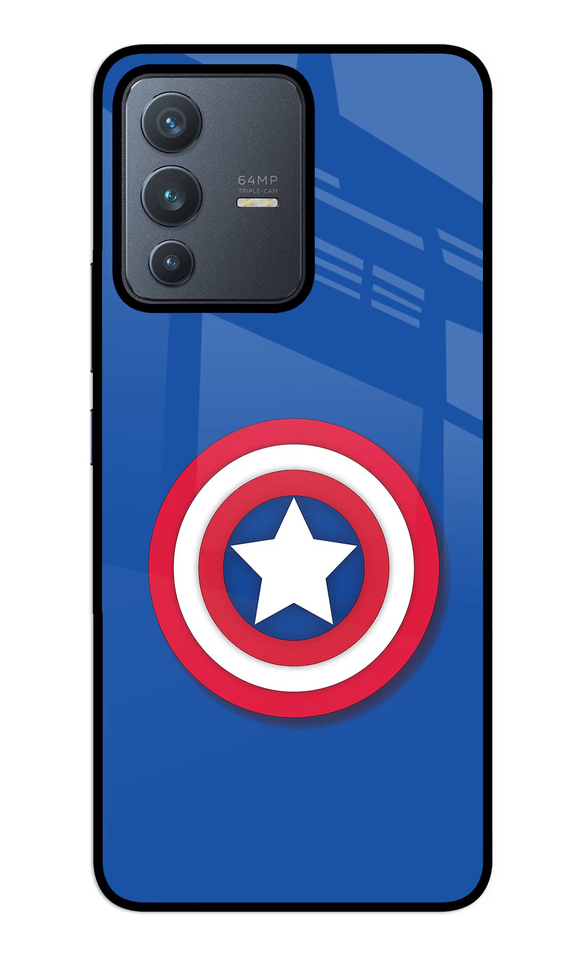 Shield Vivo V23 5G Back Cover - Shield Vivo V23 5G Glass Case Back Cover by Casekaro Shield Vivo V23 5G Glass Case Back Cover by Casekaro