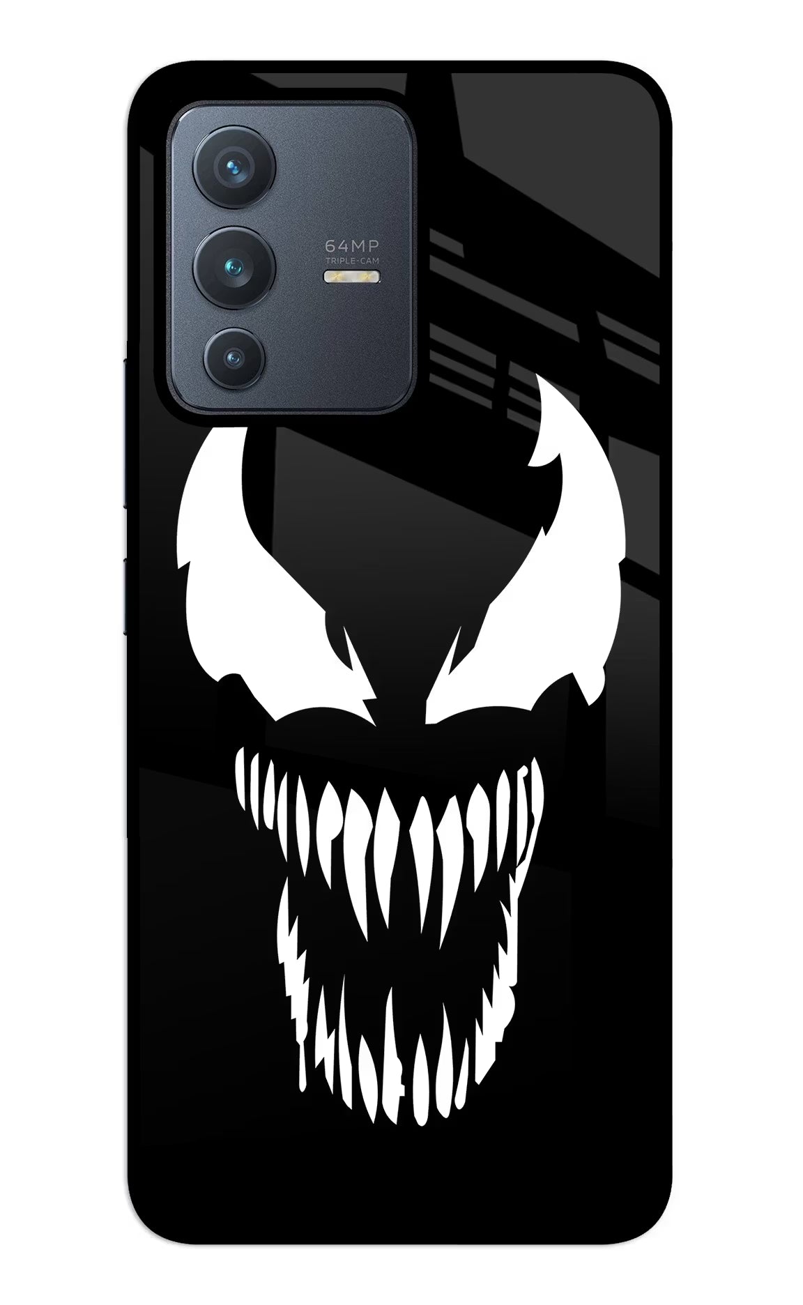 Venom Vivo V23 5G Back Cover - Venom Vivo V23 5G Glass Case Back Cover by Casekaro Venom Vivo V23 5G Glass Case Back Cover by Casekaro