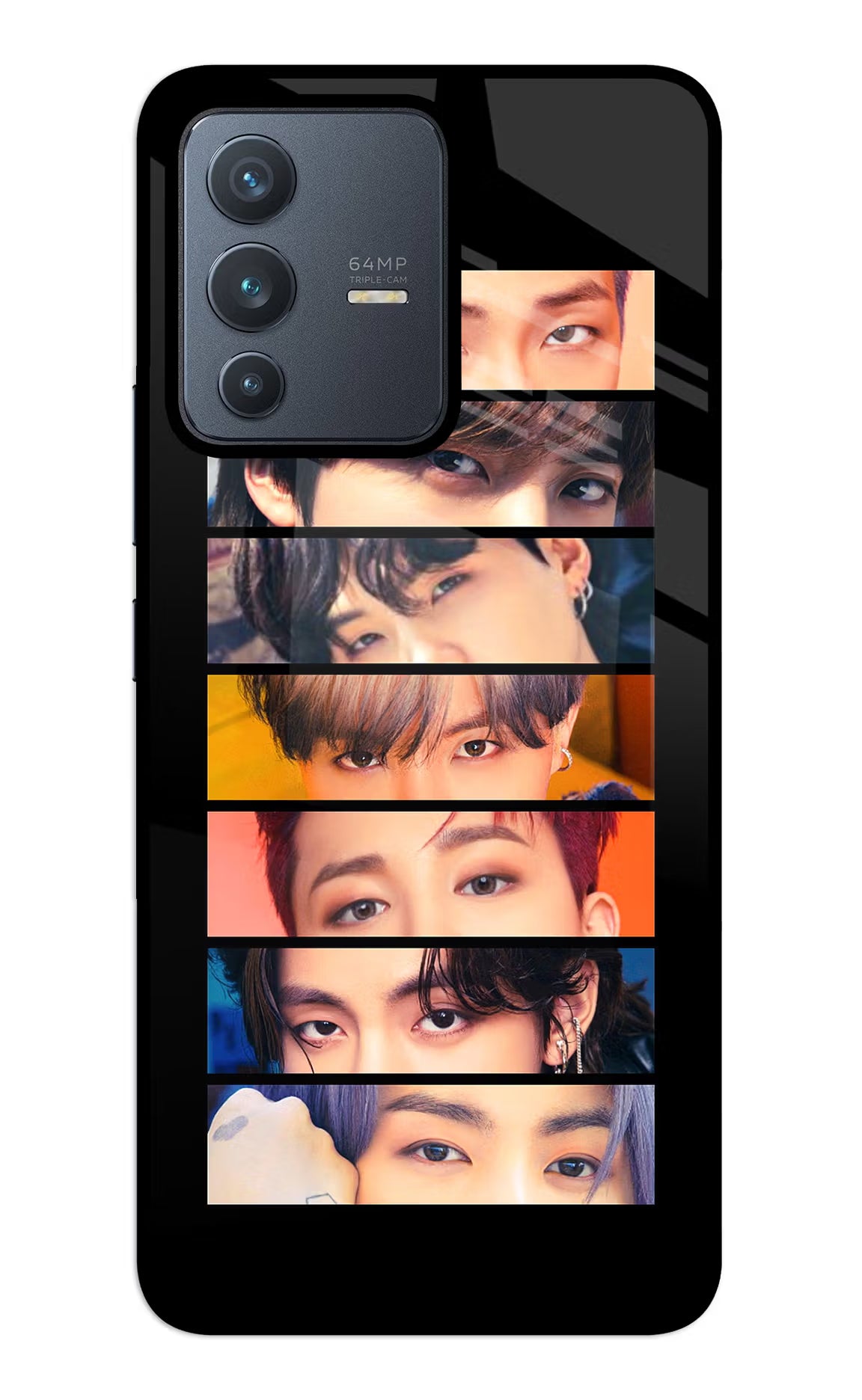 BTS Eyes Vivo V23 5G Glass Case - BTS Eyes Vivo V23 5G Glass Case BTS Eyes Vivo V23 5G Glass Case
