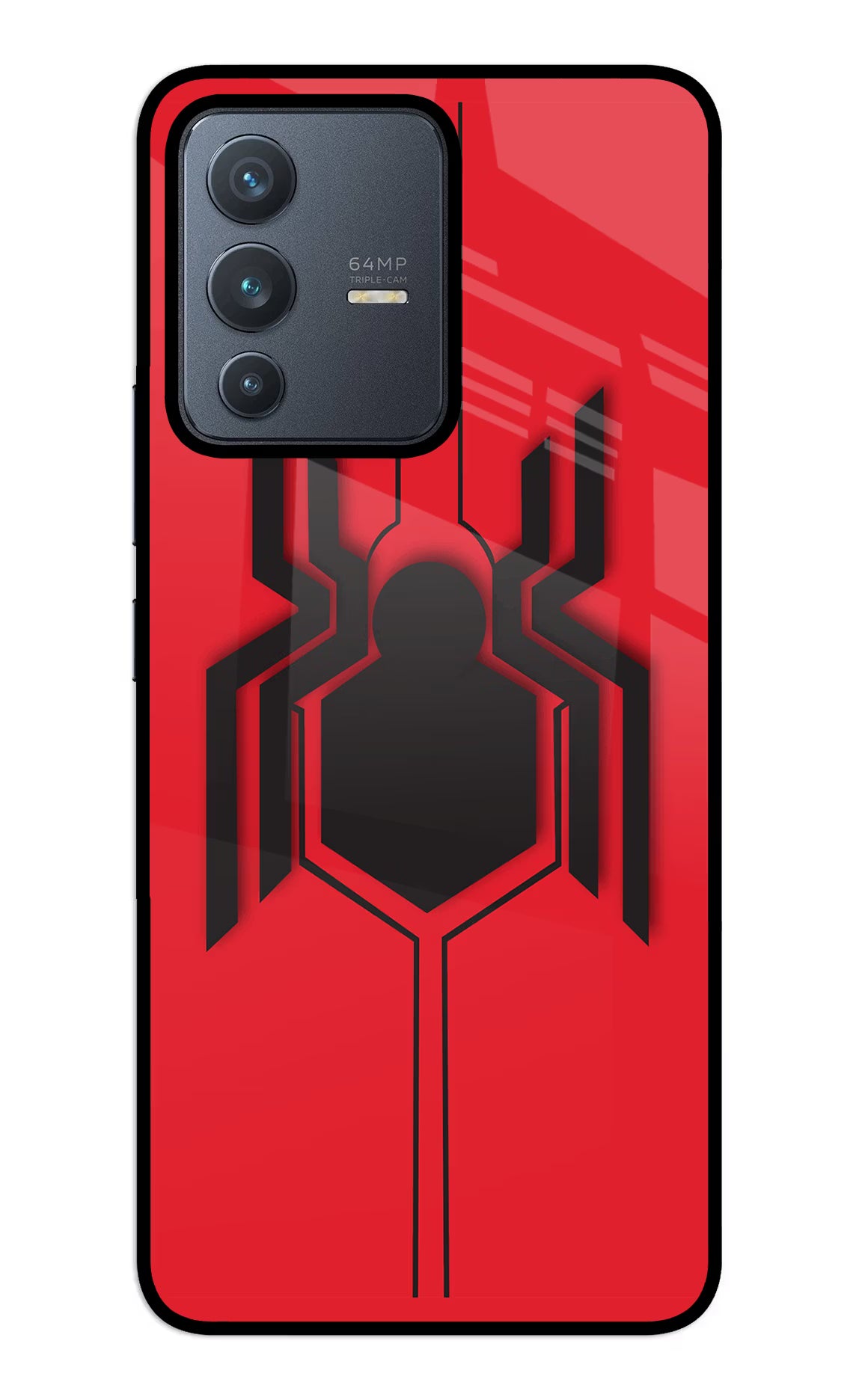 Spider Vivo V23 5G Glass Case - Spider Vivo V23 5G Glass Case Spider Vivo V23 5G Glass Case