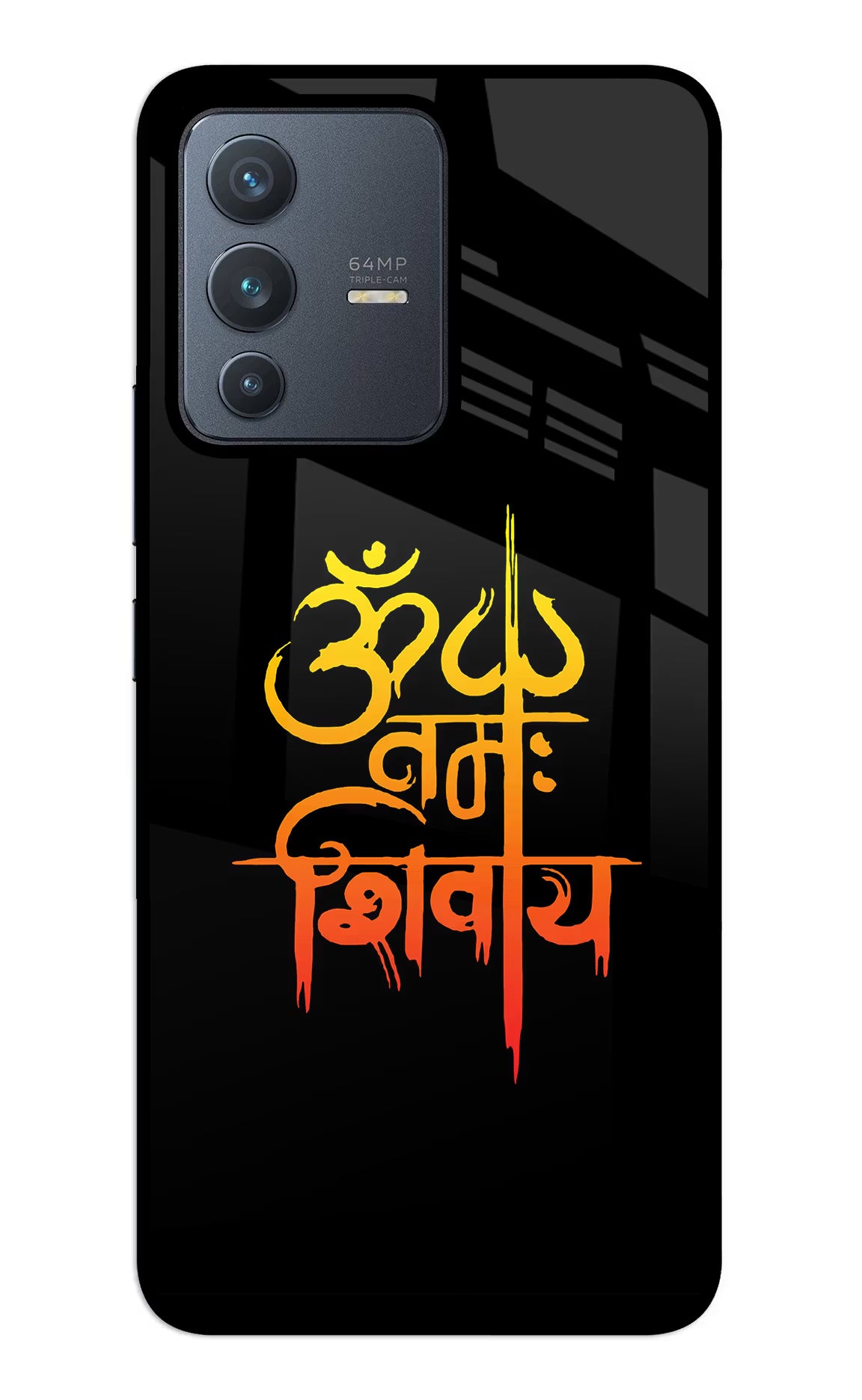 Om Namah Shivay Vivo V23 5G Glass Case - Om Namah Shivay Vivo V23 5G Glass Case Om Namah Shivay Vivo V23 5G Glass Case